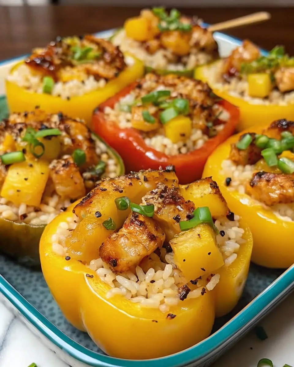 teriyaki-pineapple-chicken-and-rice-stuffed-peppers
