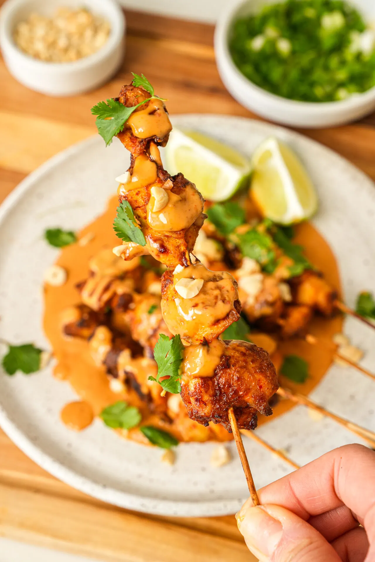 air-fryer-chicken-satay-with-creamy-peanut-sauce
