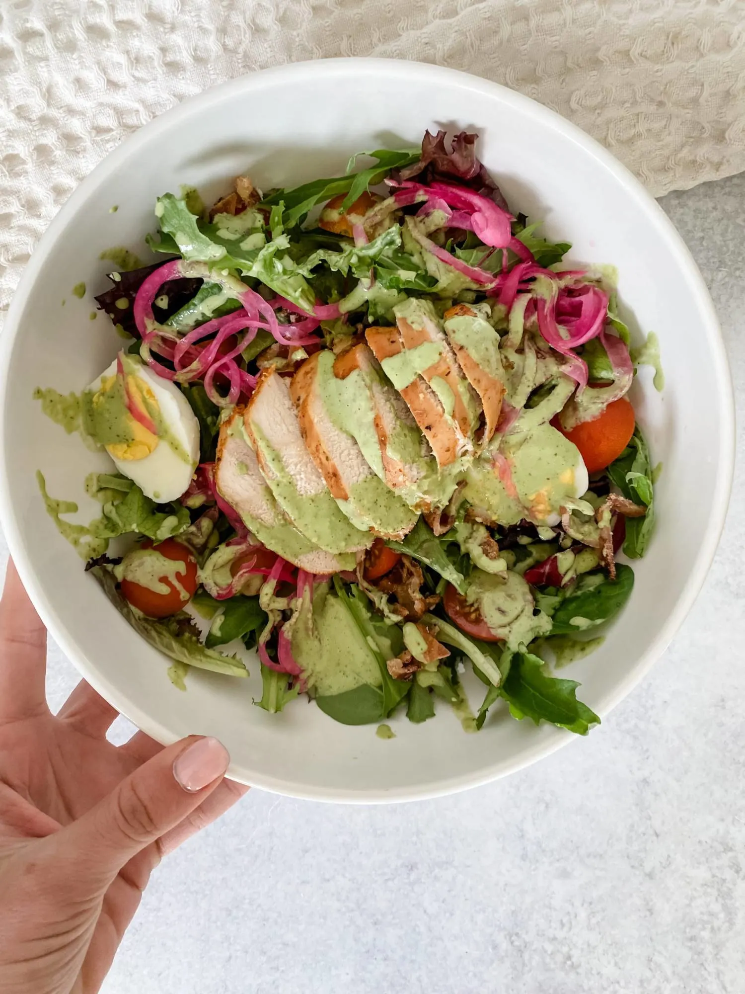panera-bread-green-goddess-salad-with-chicken