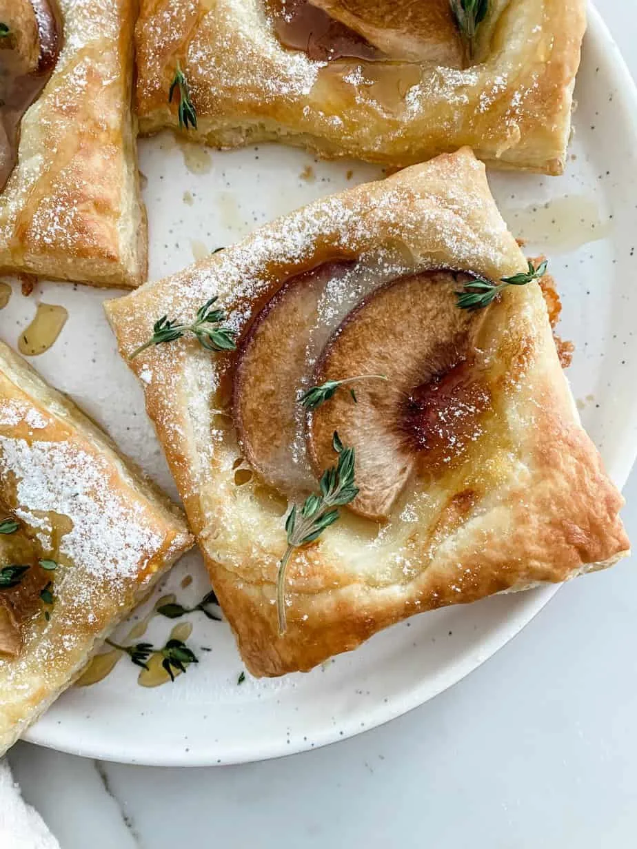 puff-pastry-peach-tartlets
