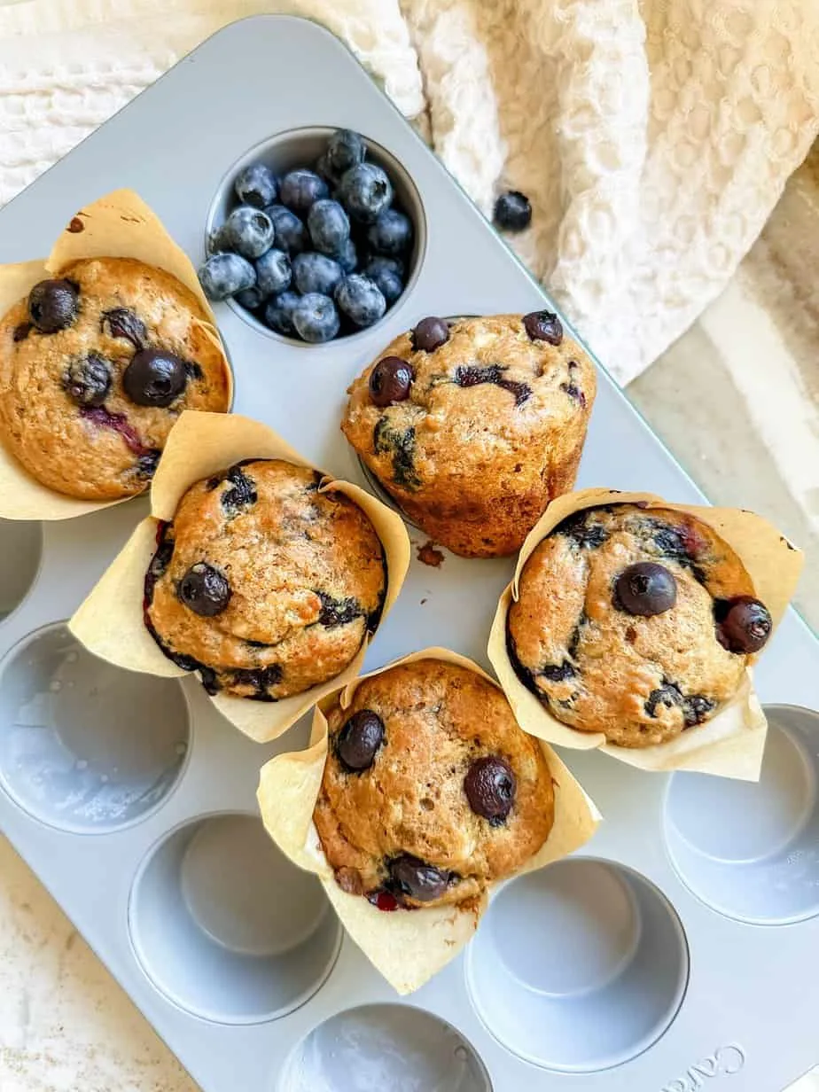 cottage-cheese-blueberry-muffins