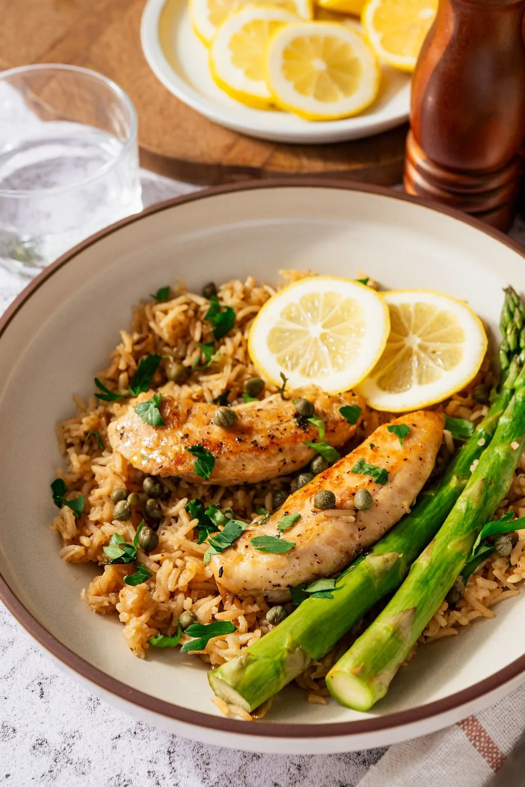 one-pan-chicken-piccata-with-rice