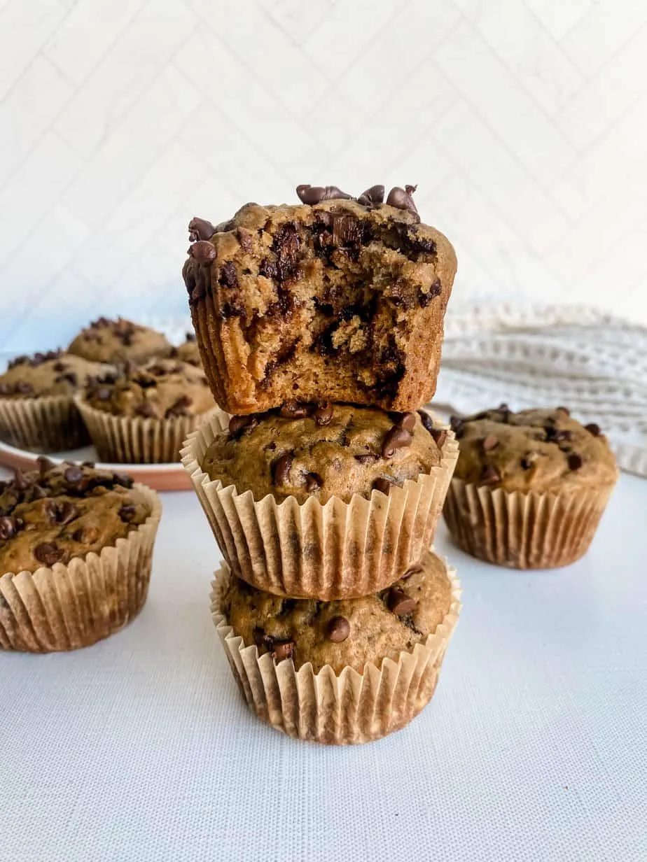 dairy-free-banana-chocolate-chip-muffins