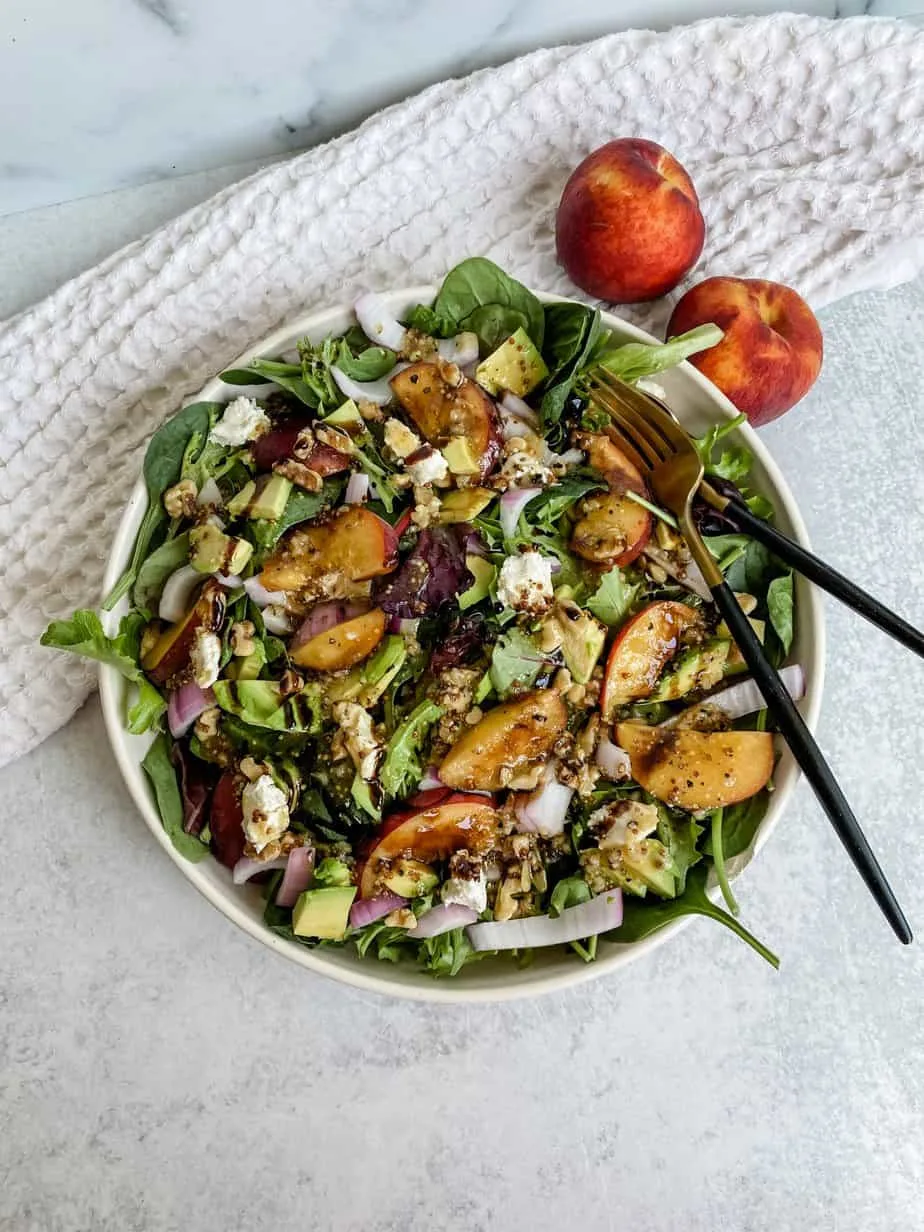 peach-goat-cheese-salad