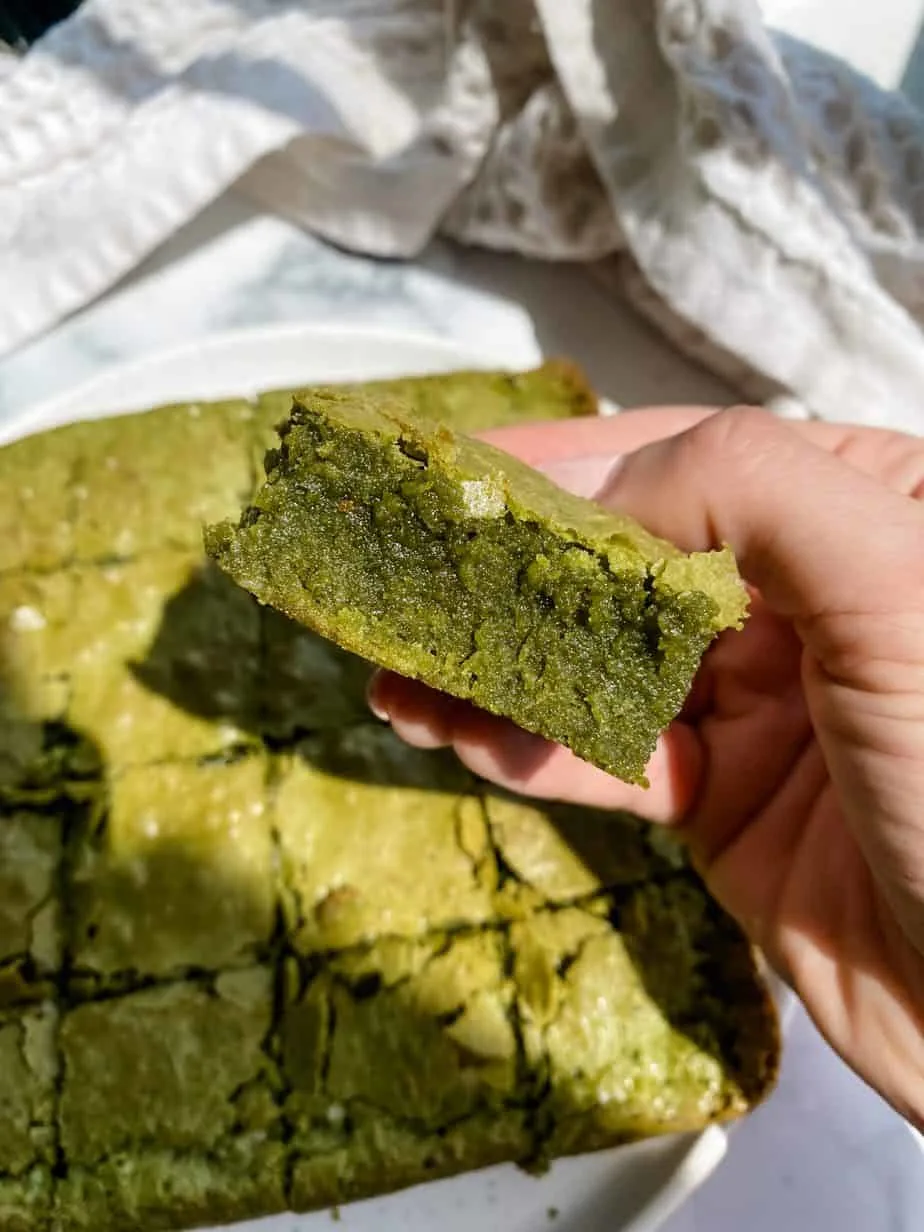 matcha-brownies