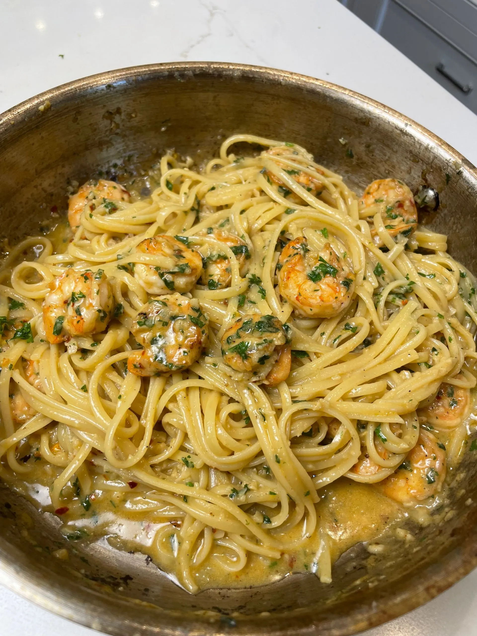 shrimp-scampi-linguine