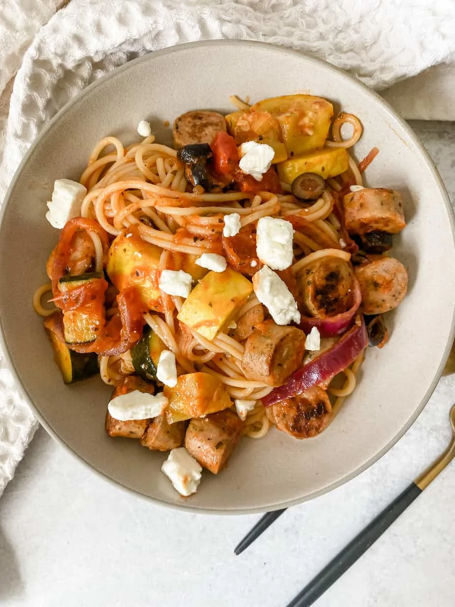 chicken-sausage-spaghetti