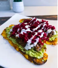 jerk-sauerkraut-lentils-and-avocado-on-baked-tostones