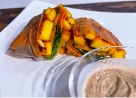 mango-kimchi-summer-rolls-and-coconut-tahini-sauce