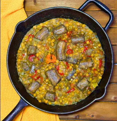 green-banana-and-chickpea-rundown