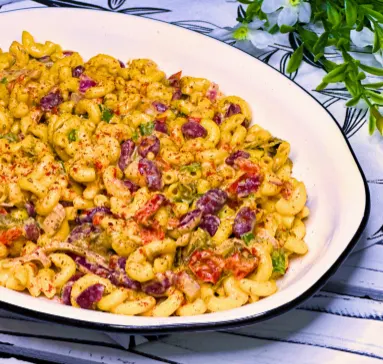 macaroni-and-bean-salad