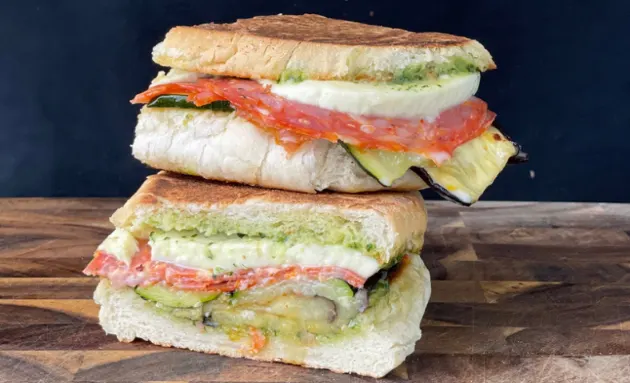 roasted-vegetable-and-salami-panini