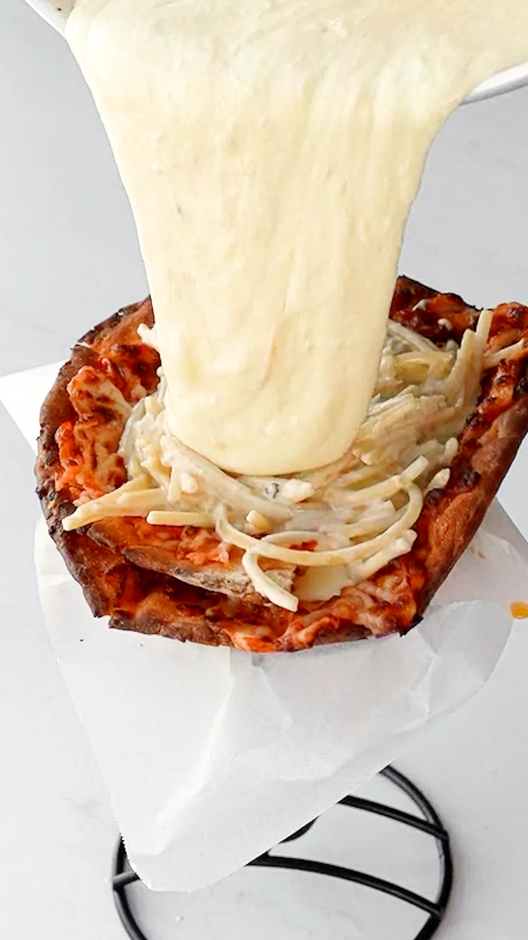 fettuccine-alfredo-stuffed-in-pizza-cone