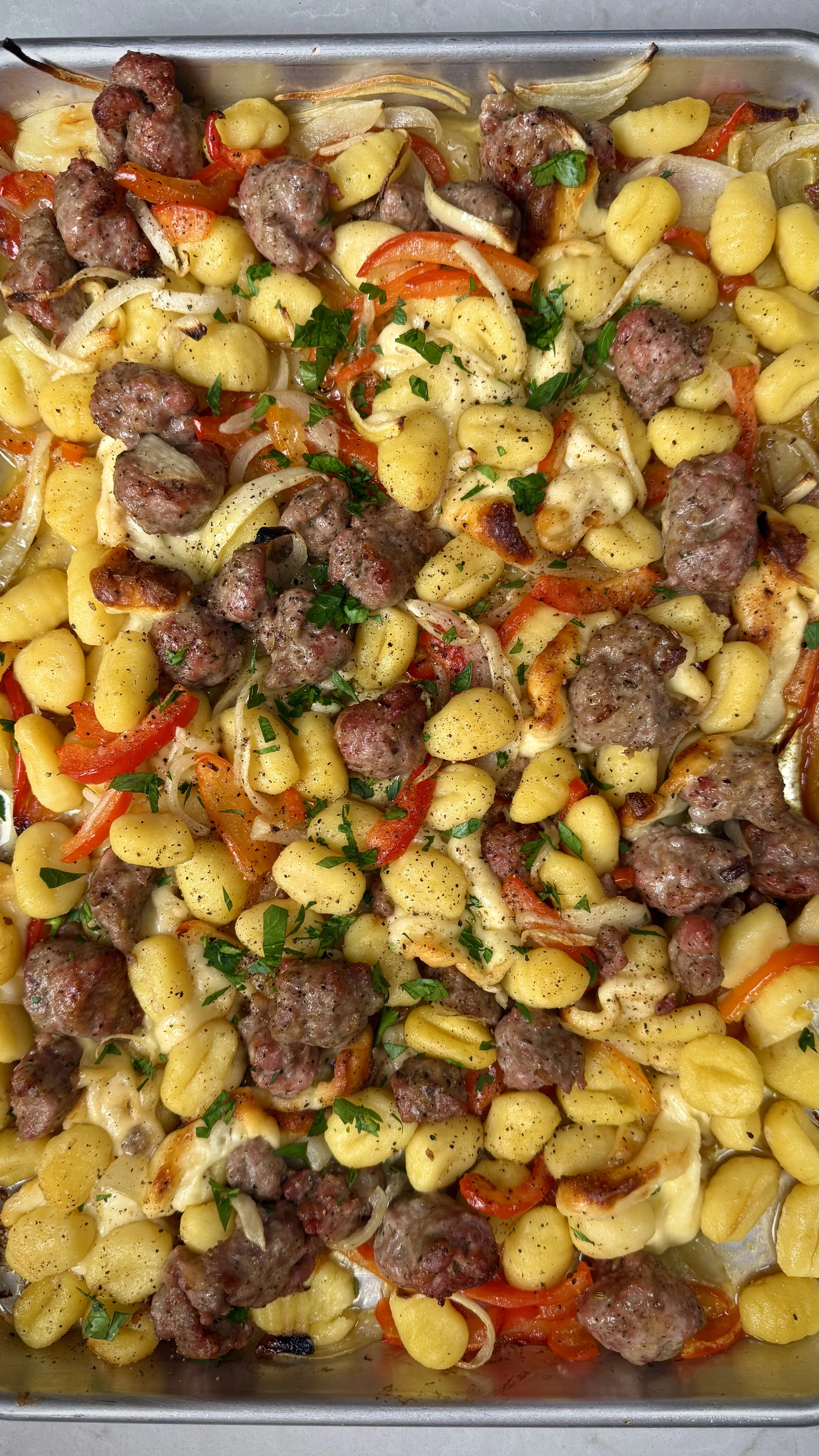 gnocchi-tray-bake-with-sausage-and-halloumi