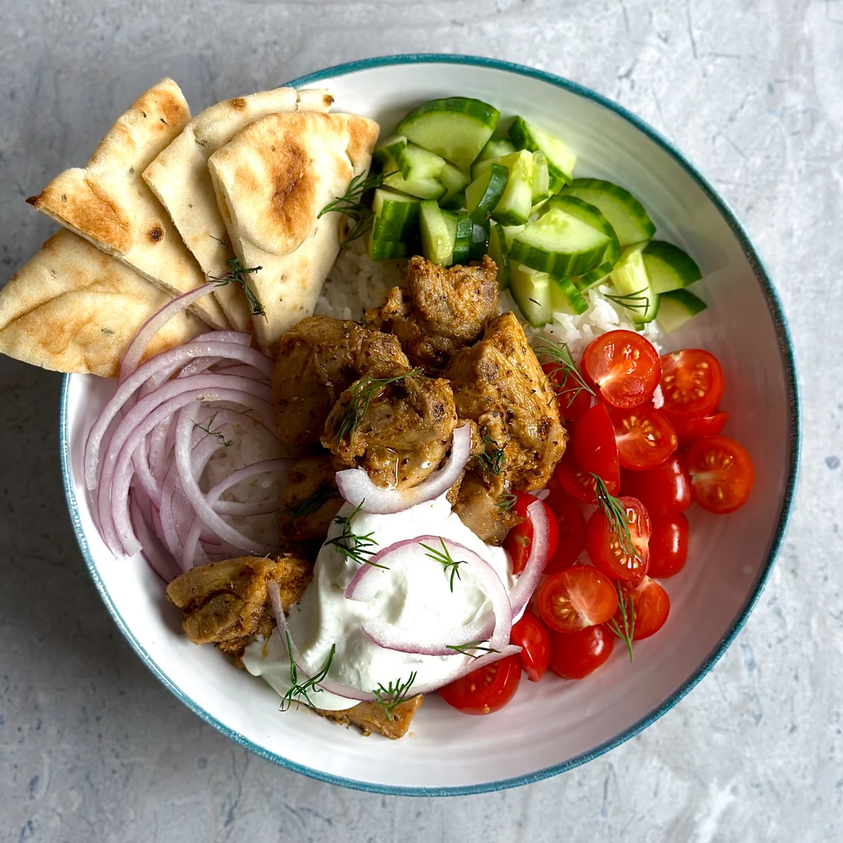 easy-greek-chicken-bowl-recipe-(with-rice)
