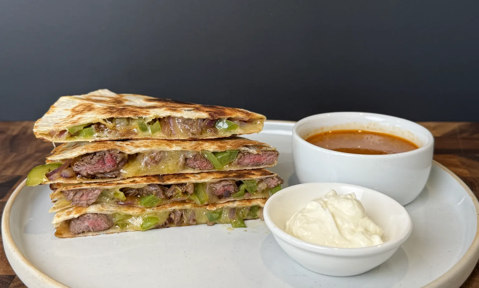 steak-quesadilla-with-chipotle-vinaigrette