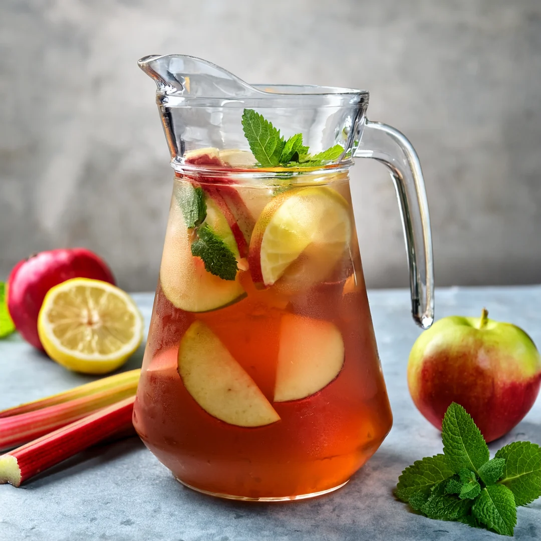 rhubarb-iced-tea