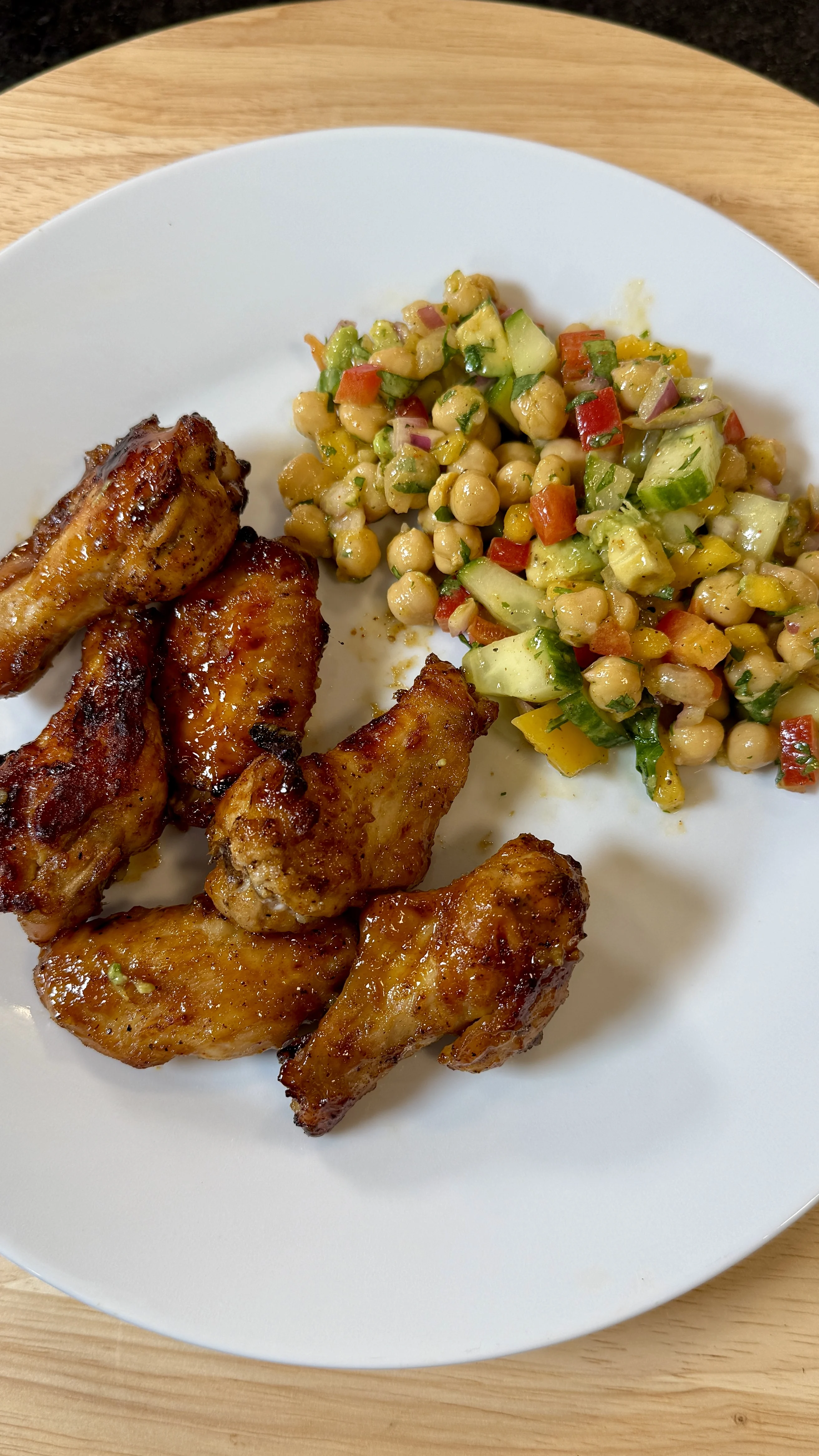 mango-habanero-wings-with-mango-chickpea-salad