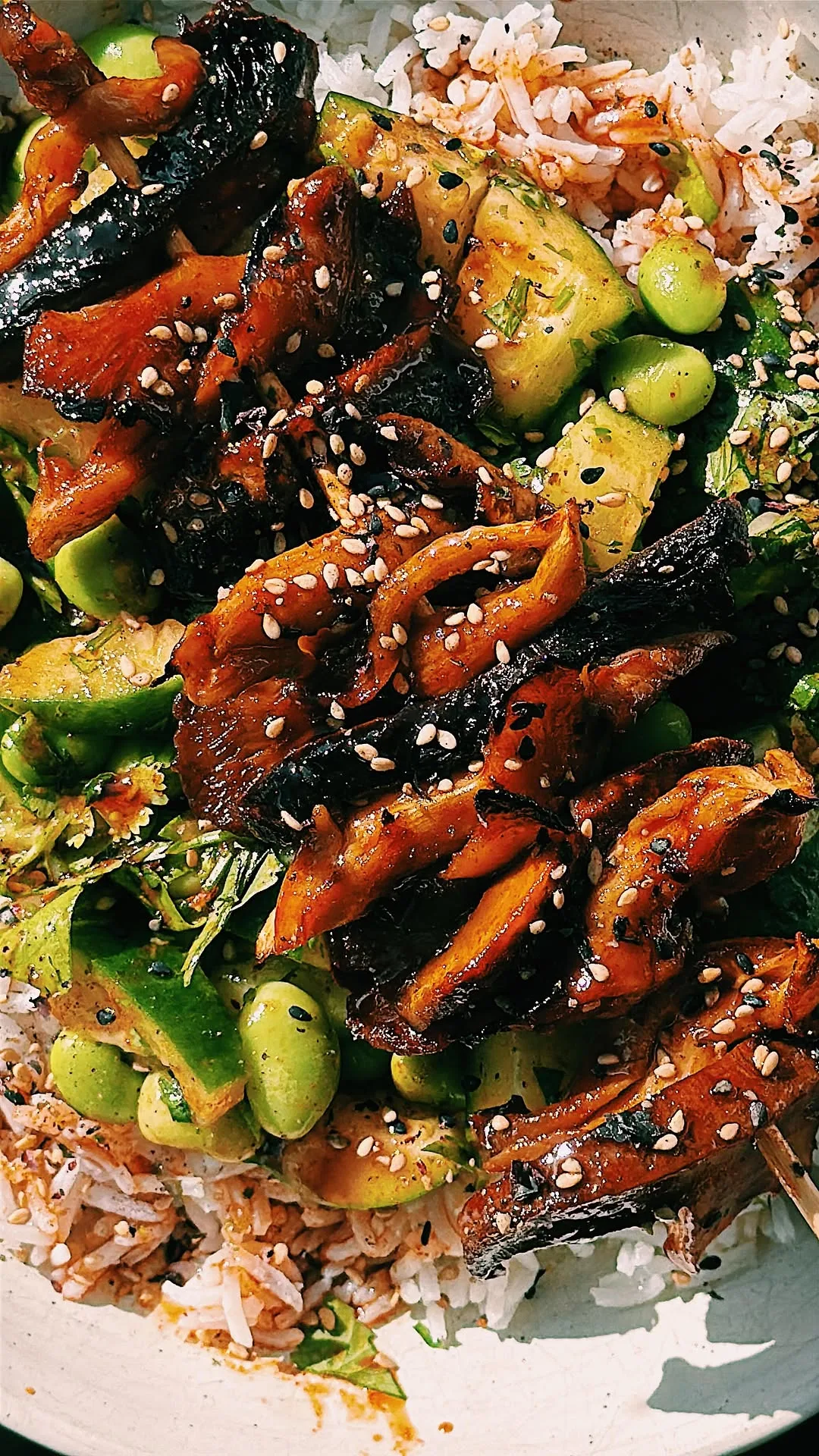 gochujang-mushroom-skewer-bowl