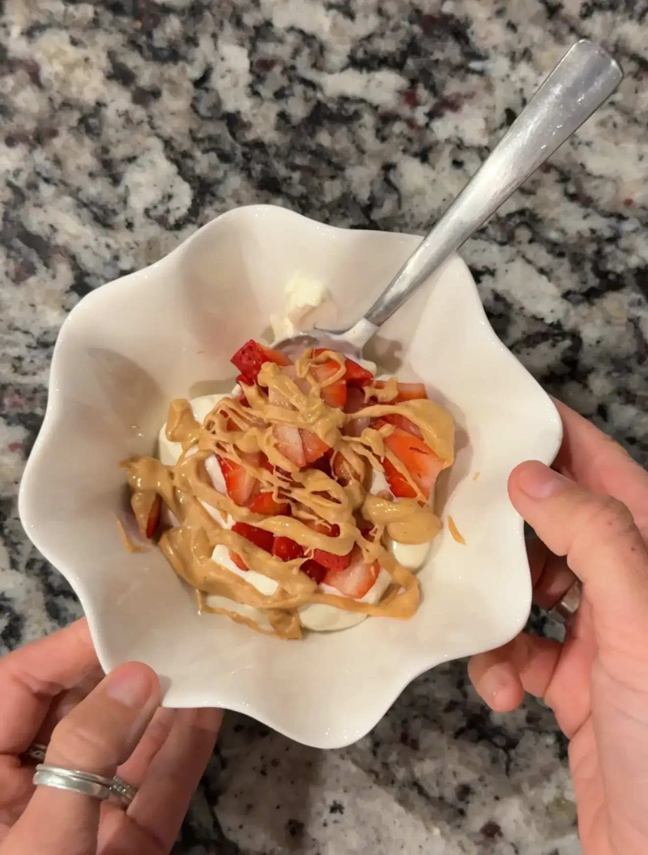 pb-and-strawberry-yogurt-bowl