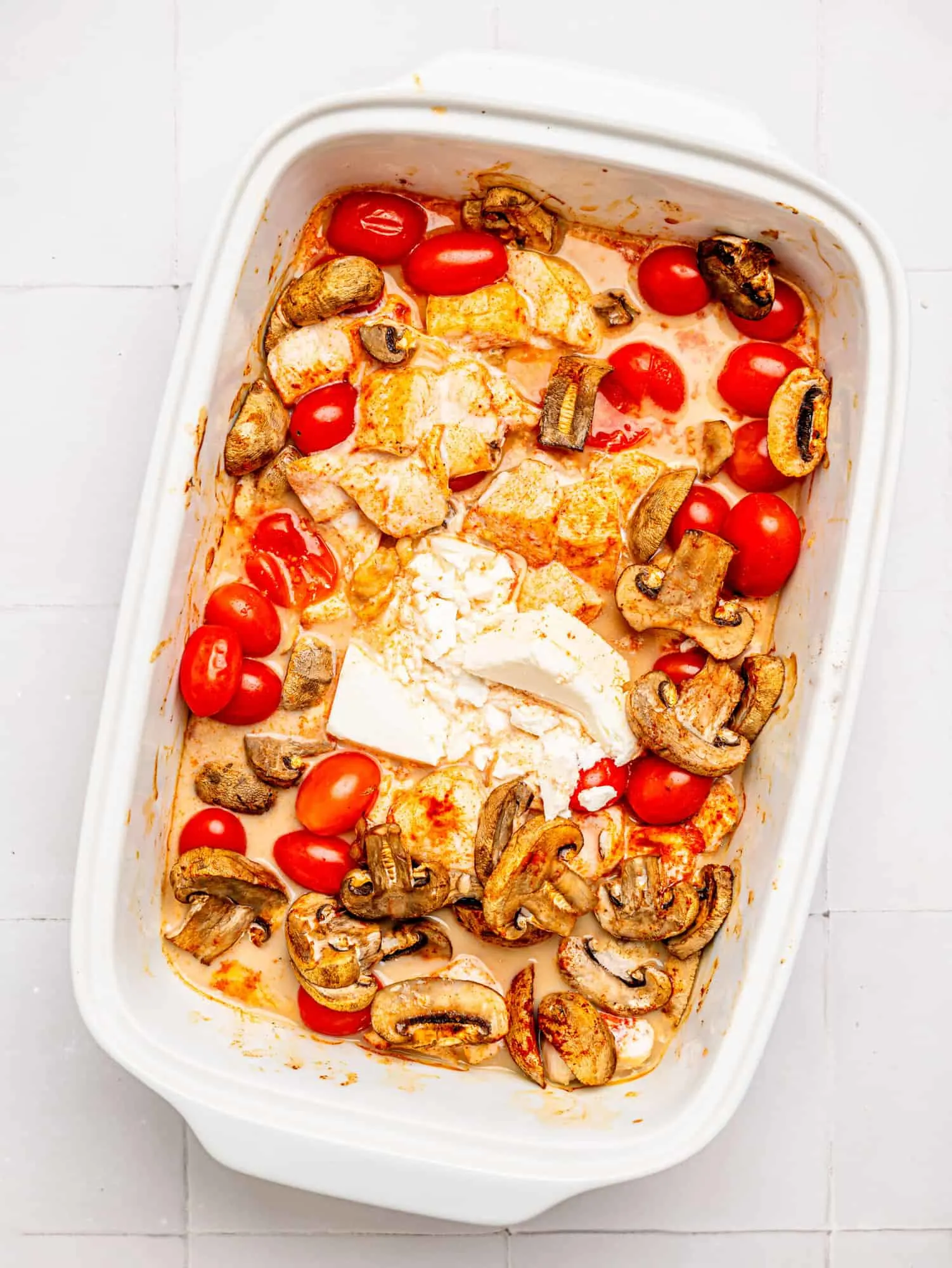 one-pot-creamy-feta-chicken-bake