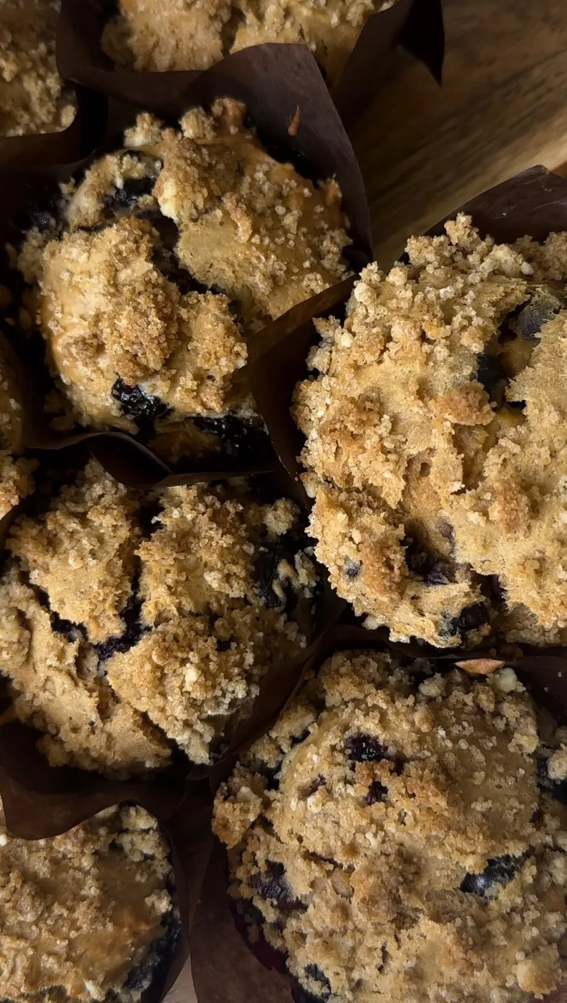 sourdough-blueberry-muffins