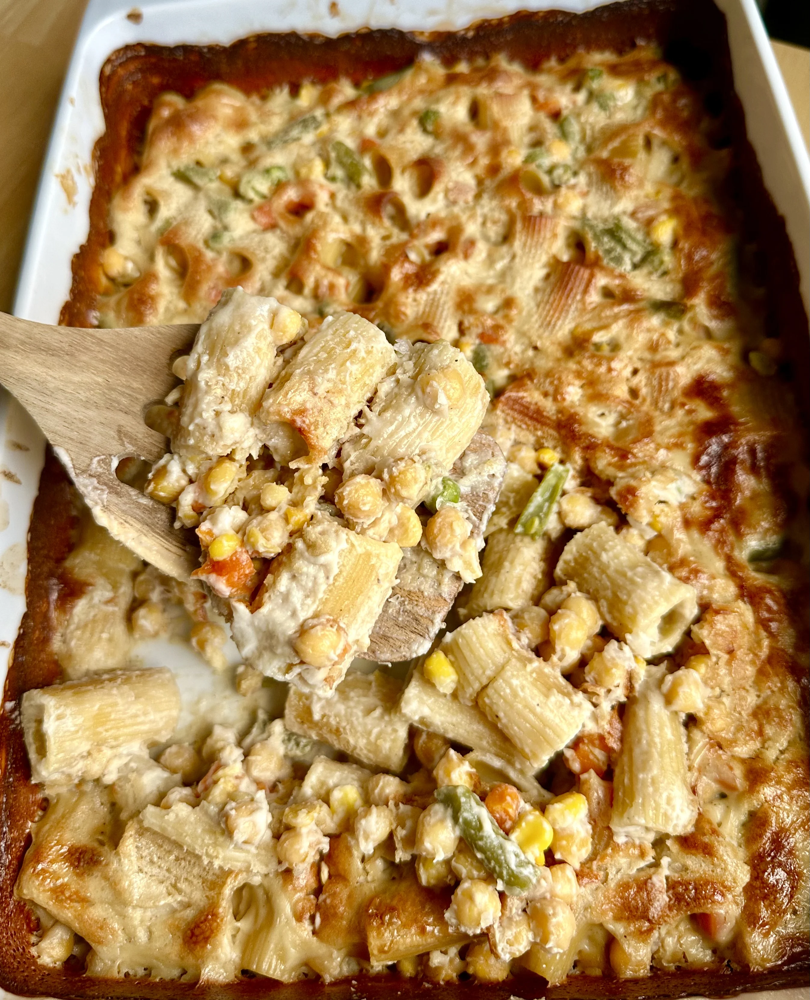 chickpea-pasta-bake