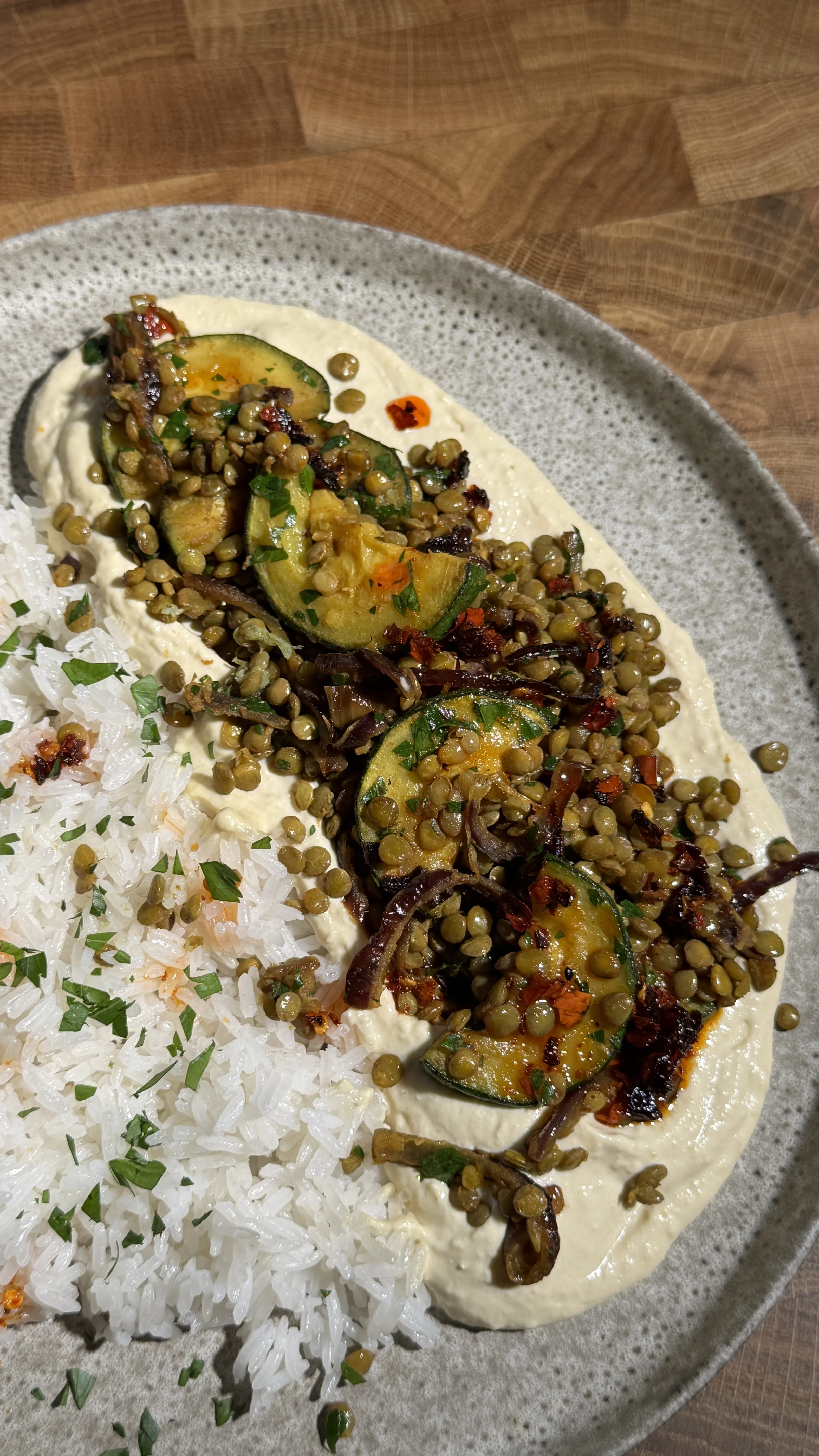 lentil-and-hummus-bowl
