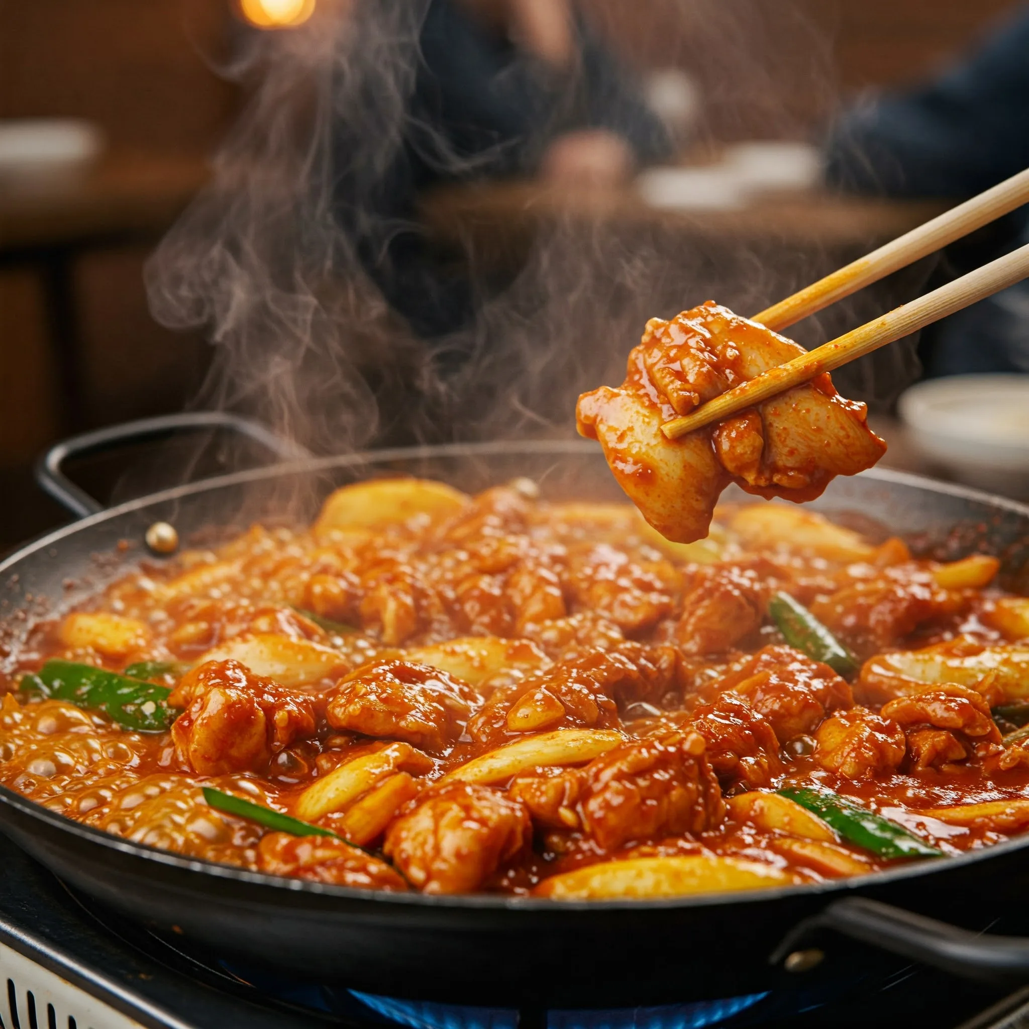 spicy-korean-dak-galbi-(fire-chicken-stir-fry)