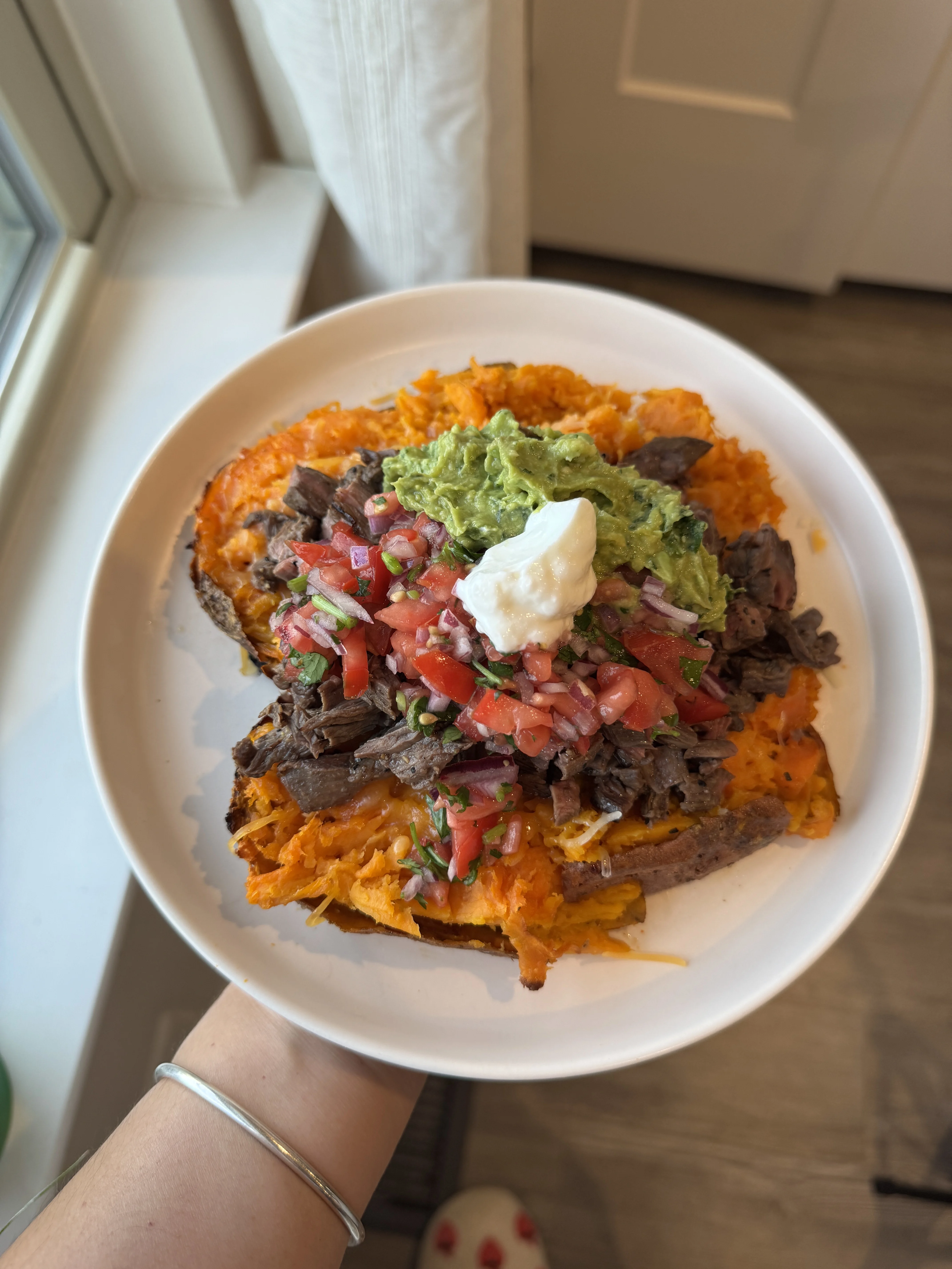 loaded-baked-sweet-potato