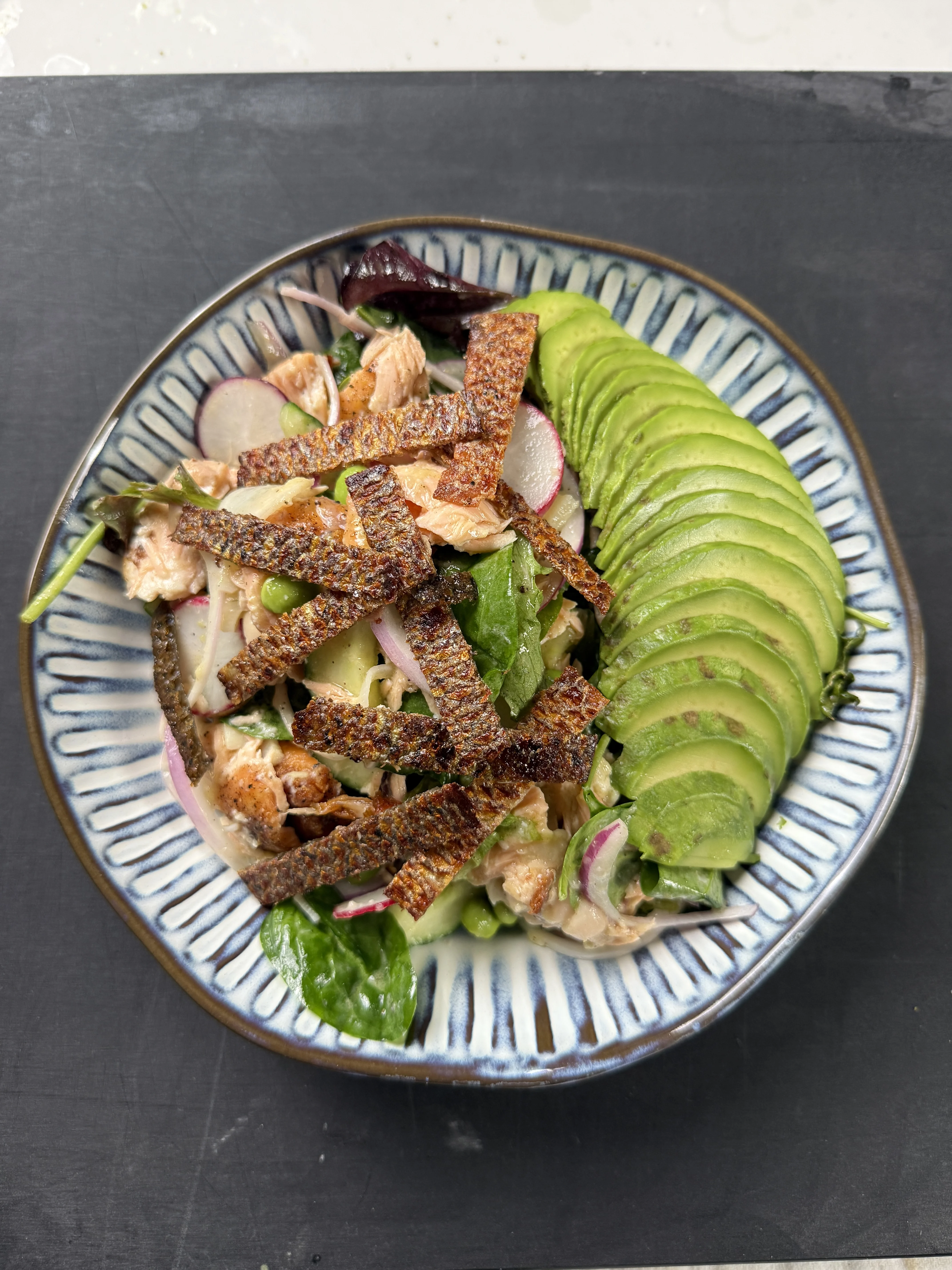 crispy-salmon-skin-salad