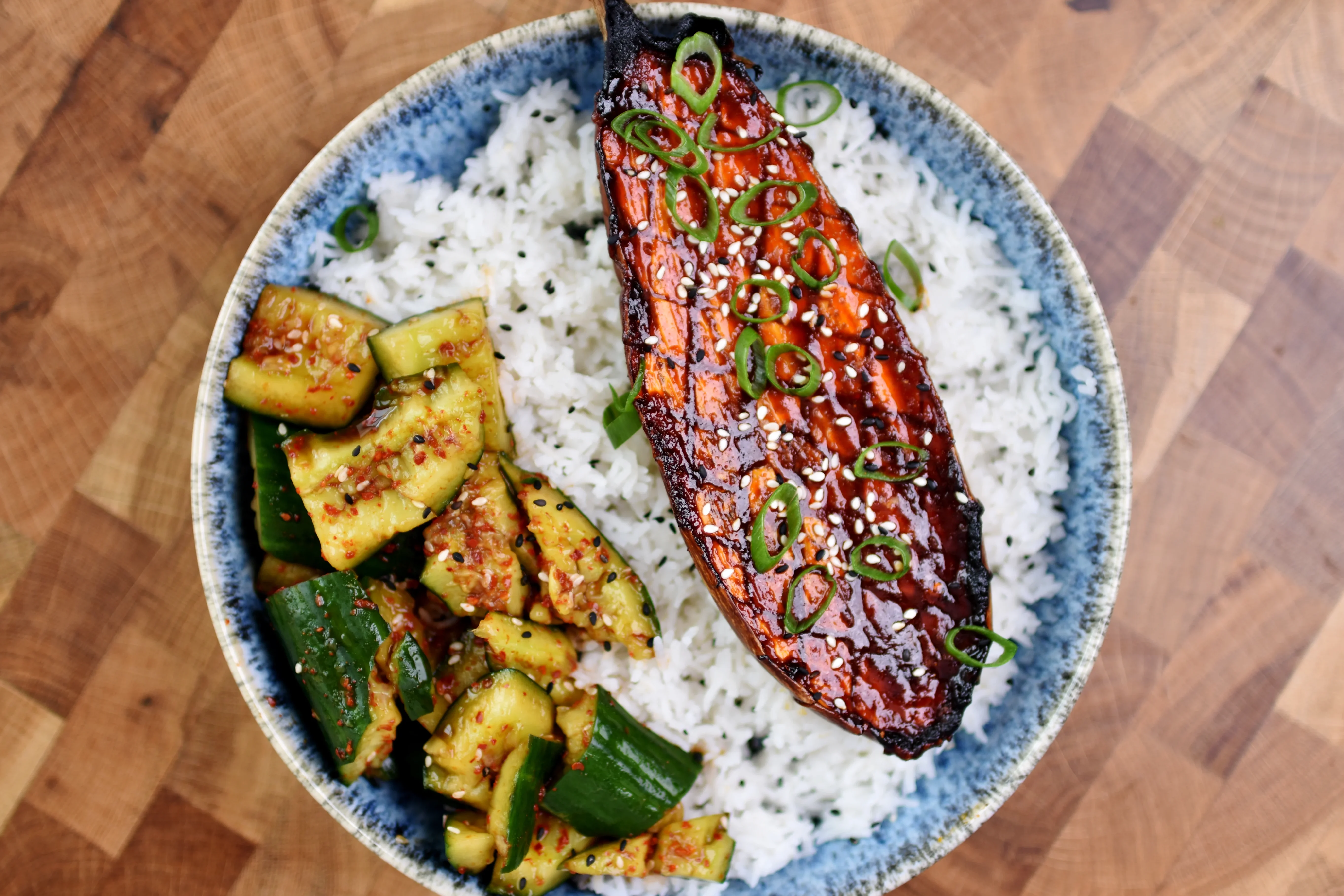 gochujang-eggplant-and-smashed-cucumber-salad