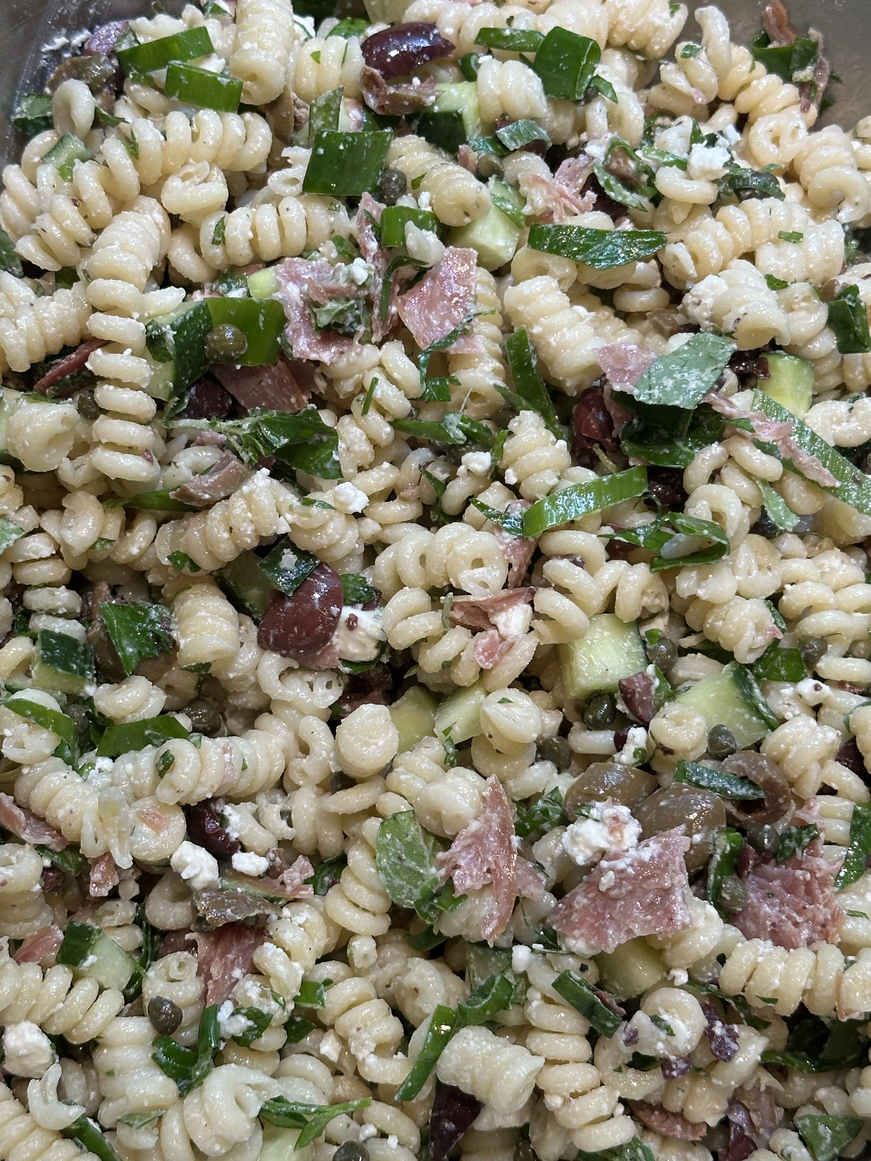 mediterraneanish-pasta-salad