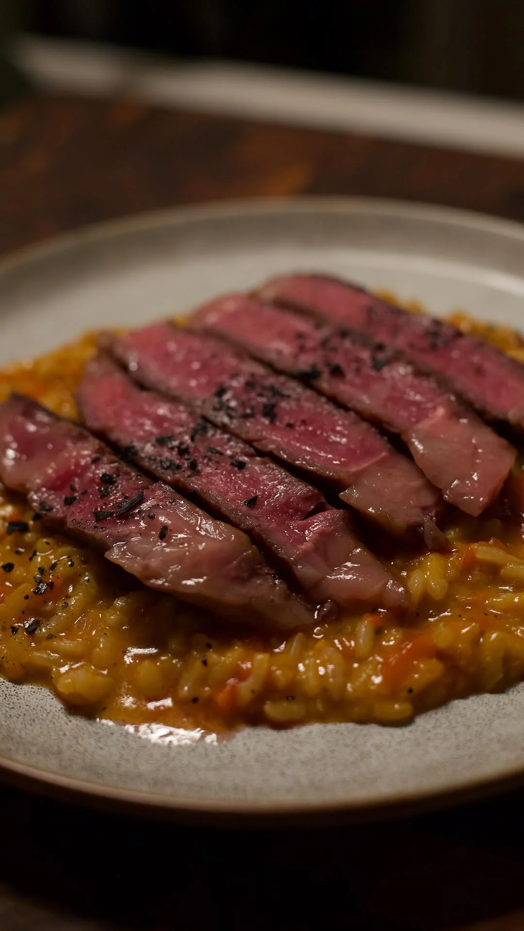 roasted-red-pepper-risotto-australian-wagyu