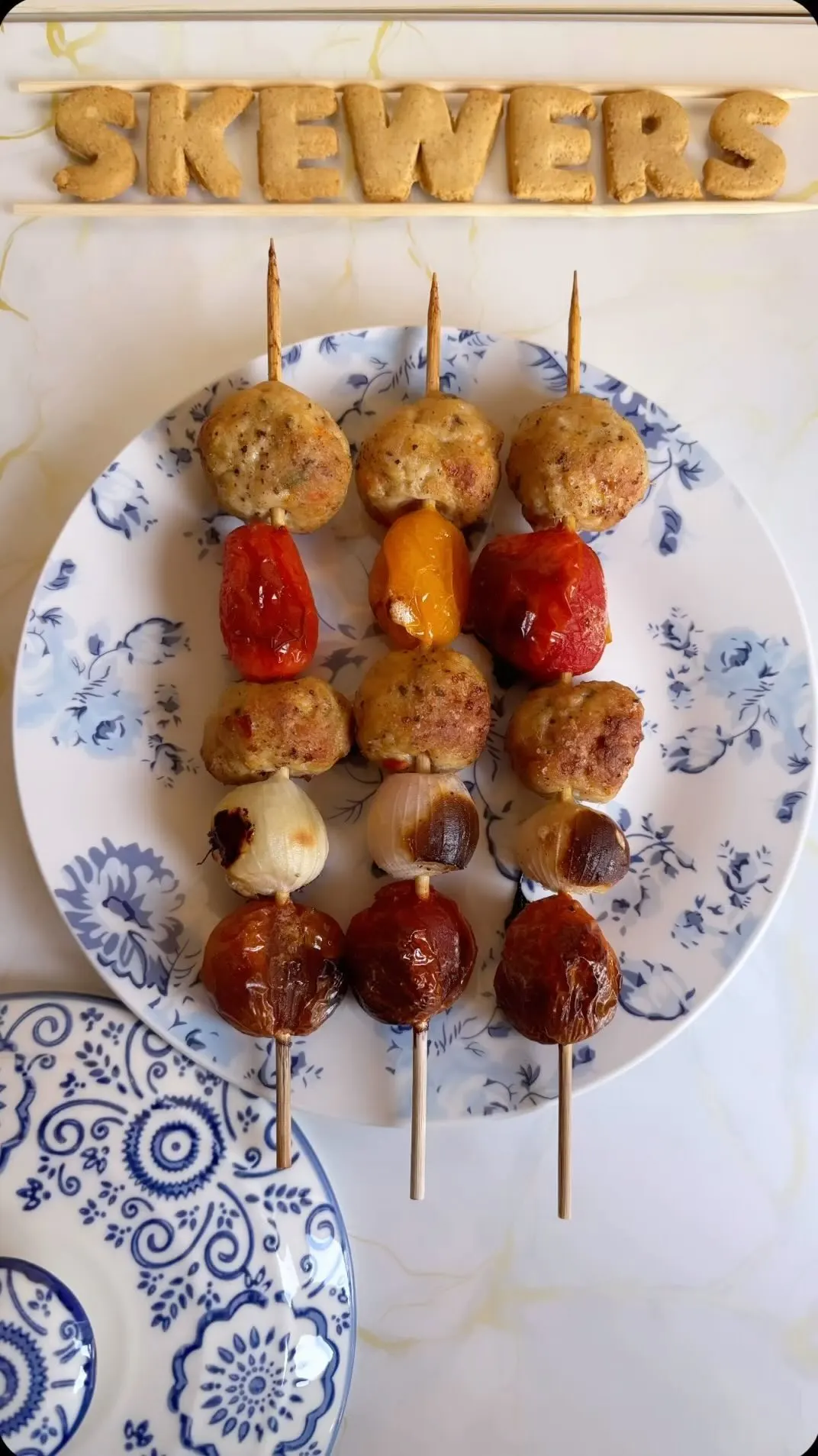 baked-chicken-meatball-skewers