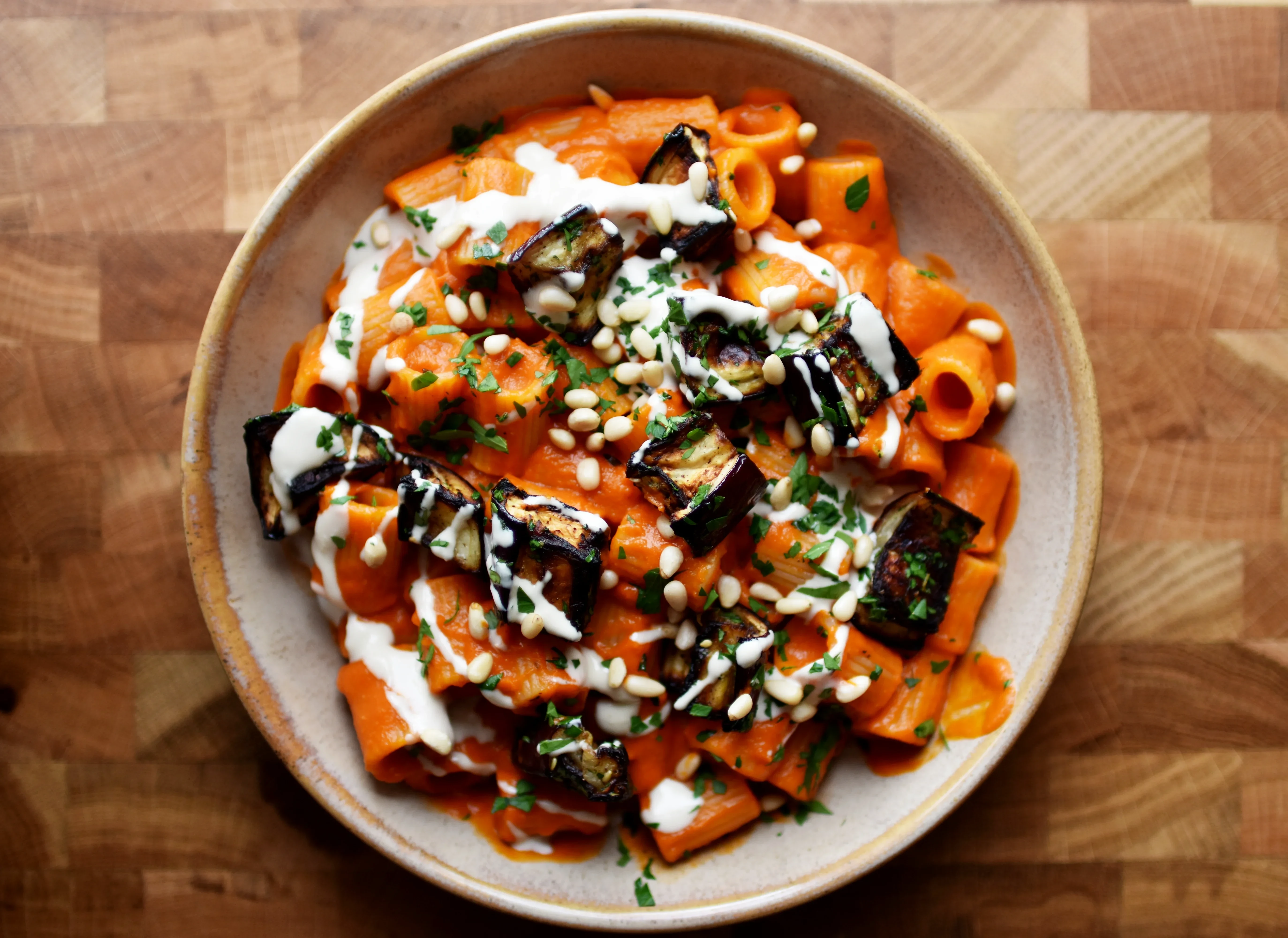 roasted-eggplant-pasta-with-tahin