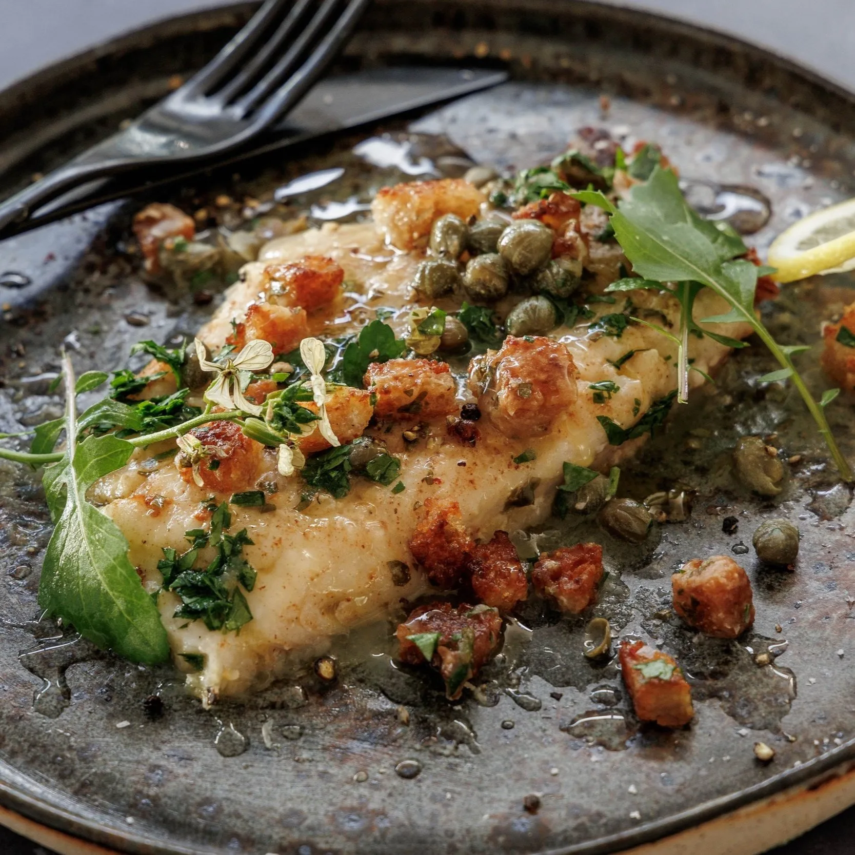 pan-seared-turbot-with-grenobloise-sauce