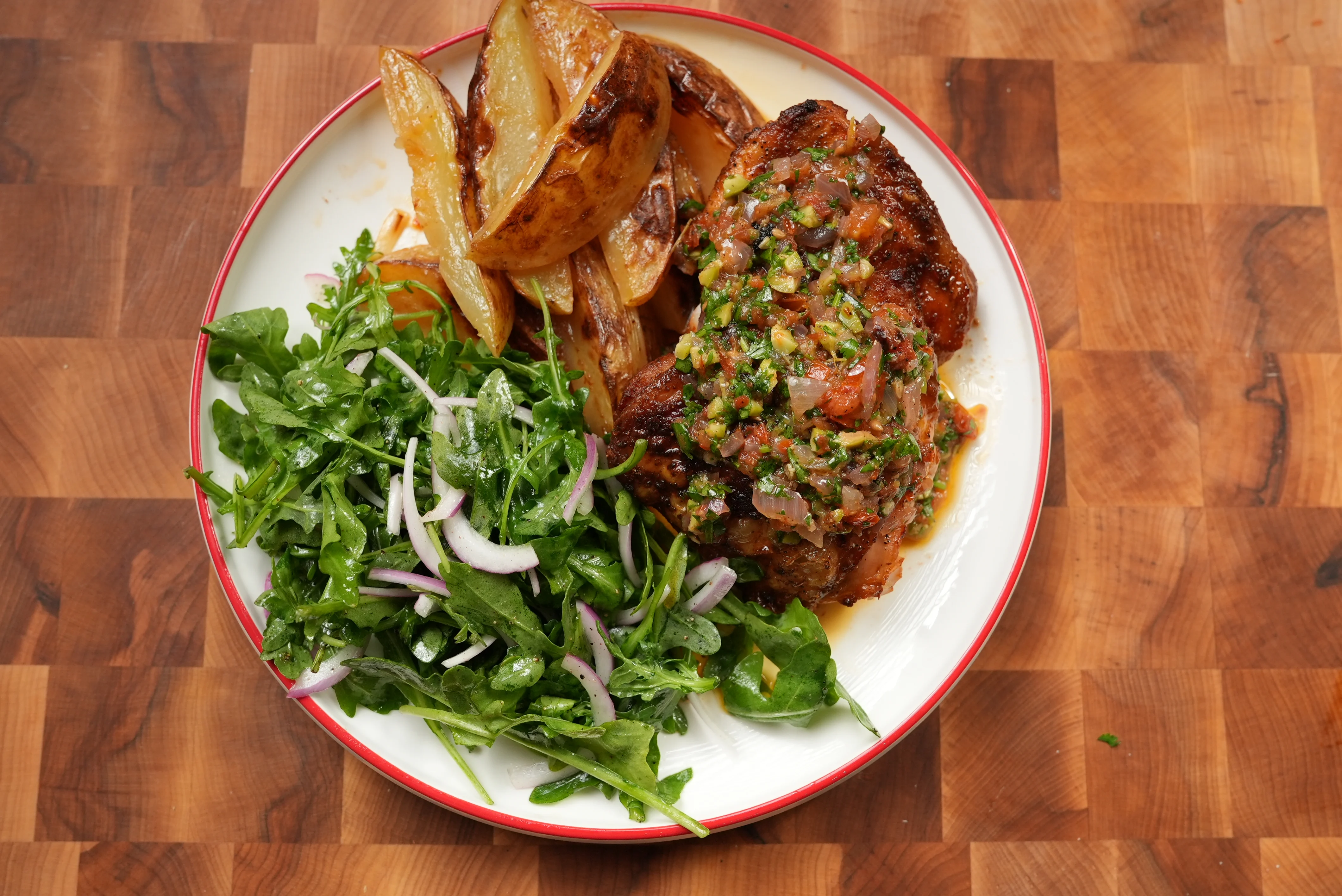 sheet-pan-chicken-and-potatoes-with-olive-salsa
