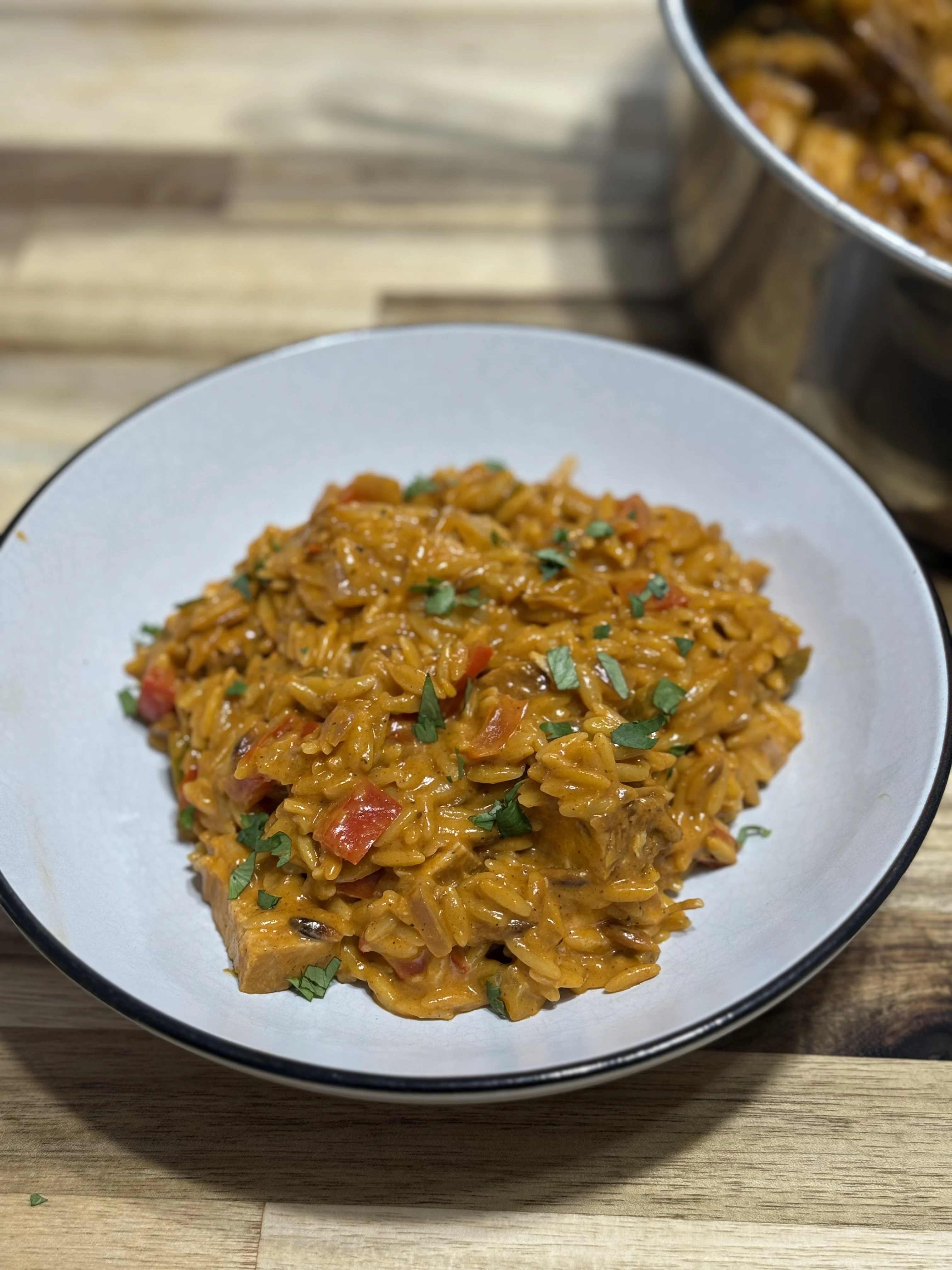 creamy-chicken-fajita-orzo