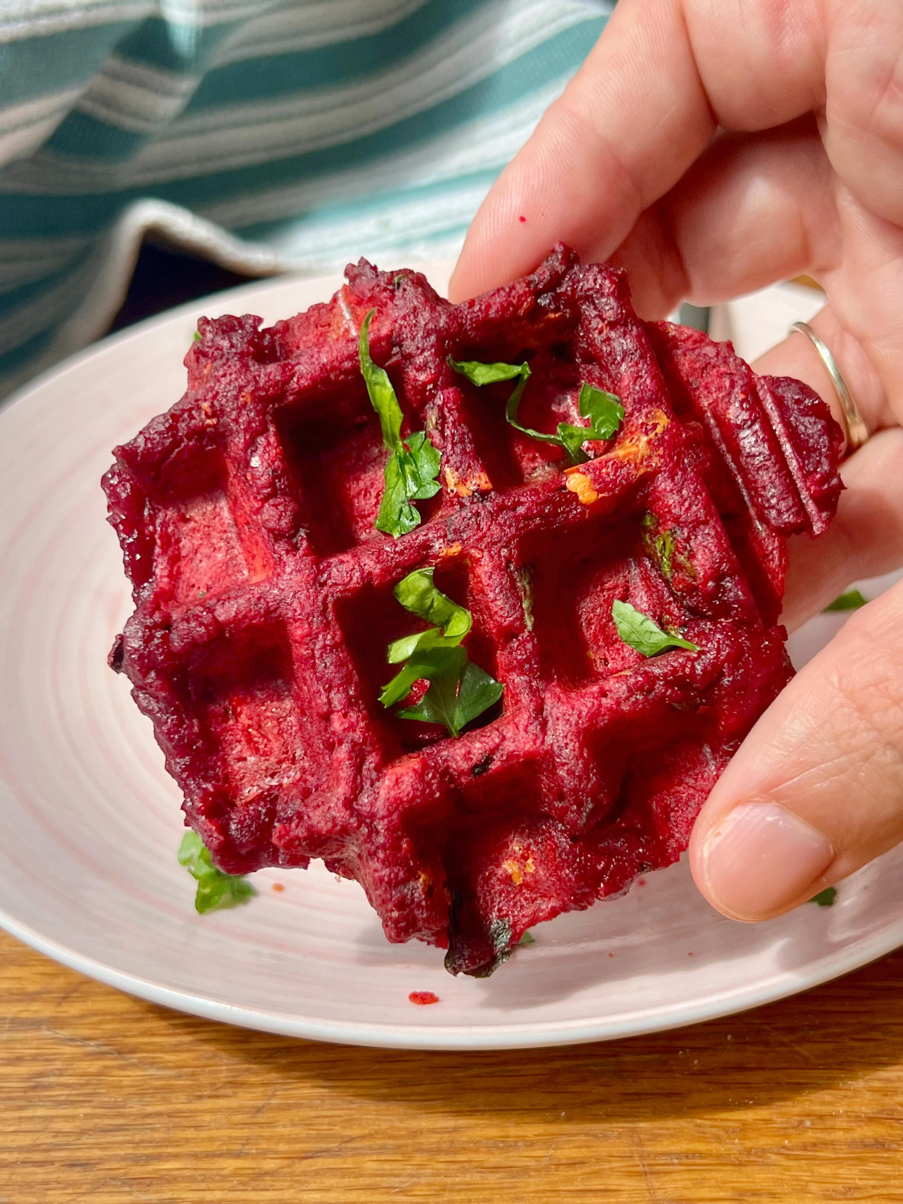 beet-waffles-(eggless-gluten-free)