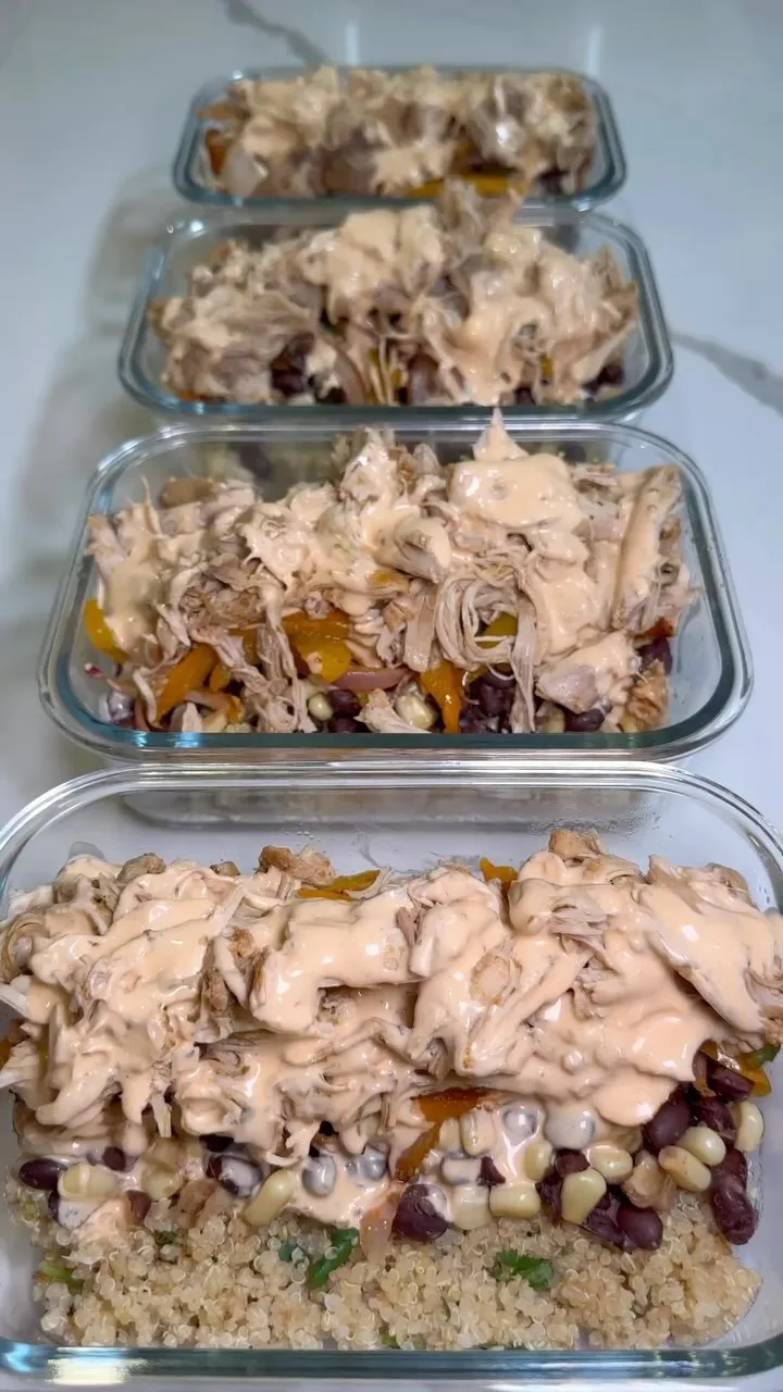 shredded-chicken-taco-bowls