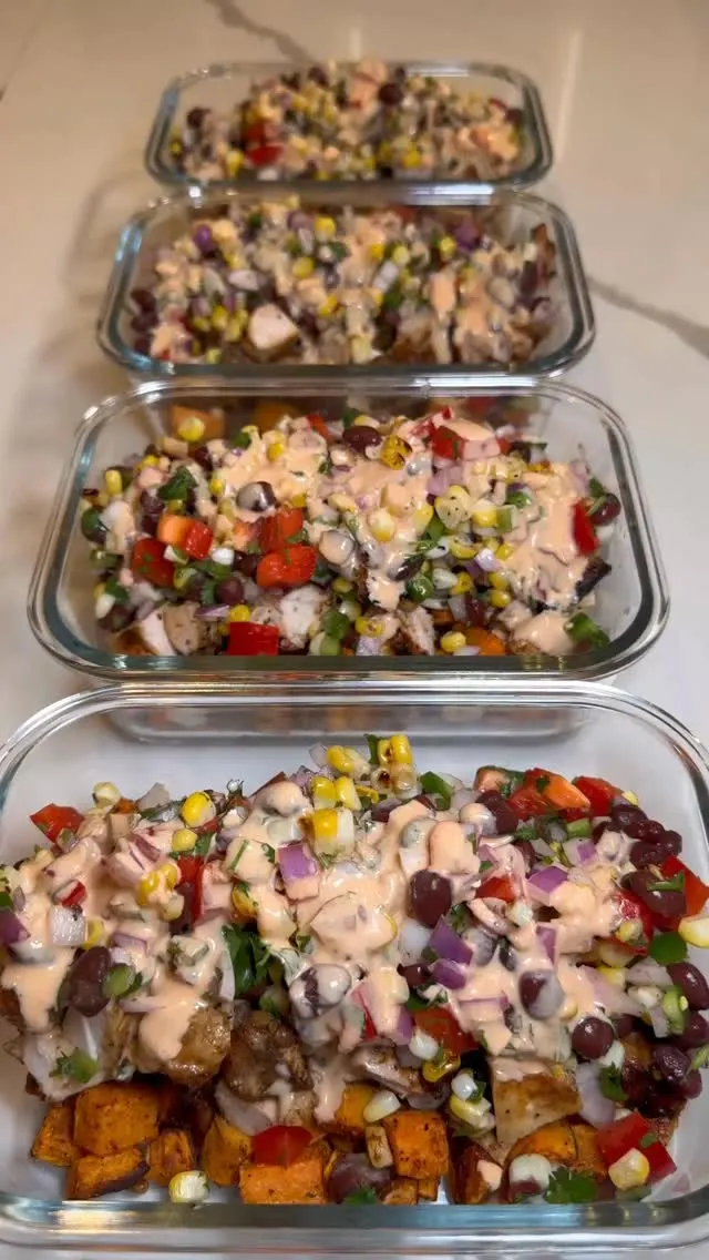 chipotle-chicken-sweet-potato-bowls-with-a-fire-roasted-corn-and-black-bean-salad