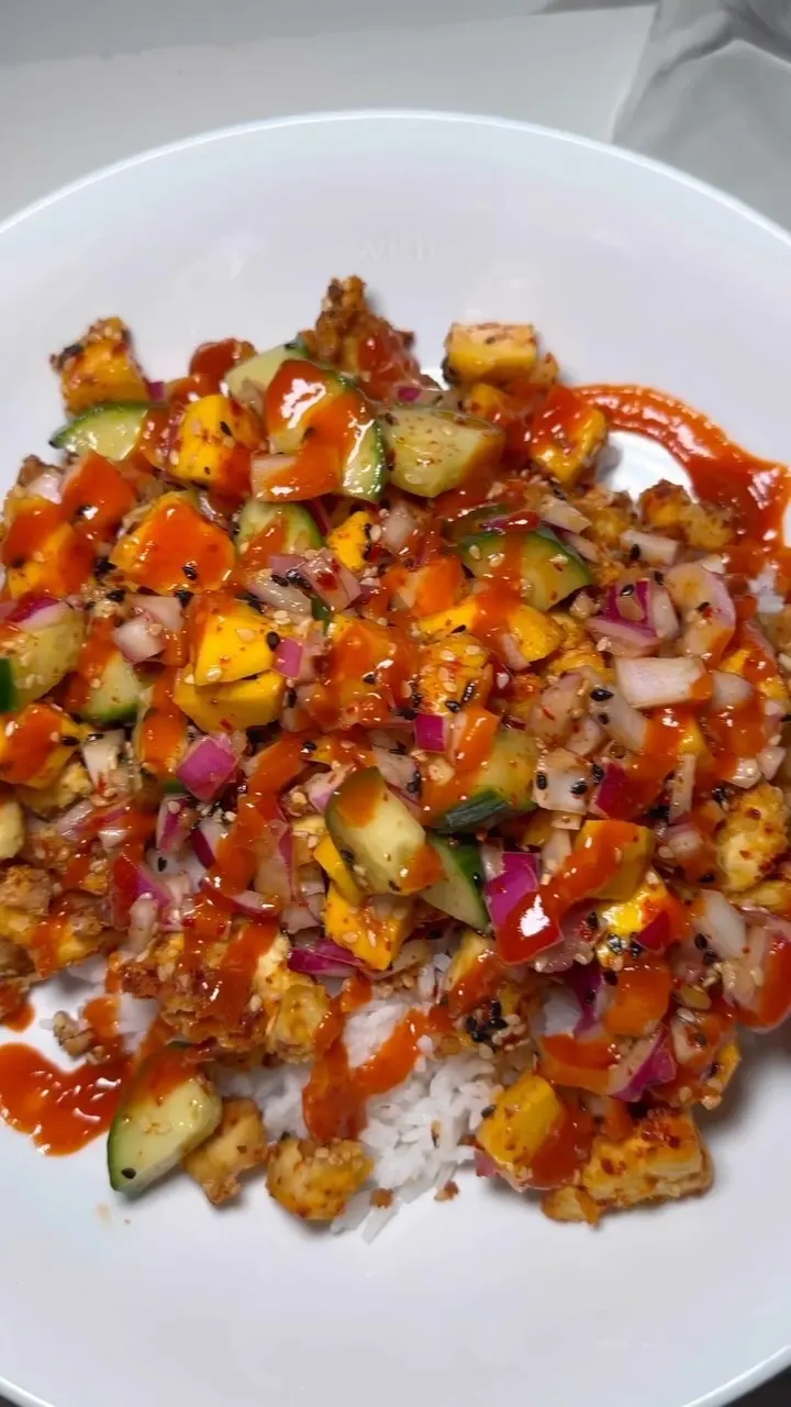 crispy-tofu-with-cucumber-mango-salad