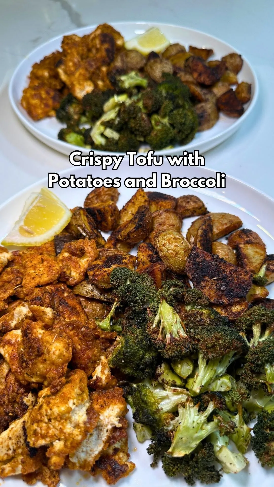 crispy-tofu-with-roasted-potatoes-and-air-fried-broccoli