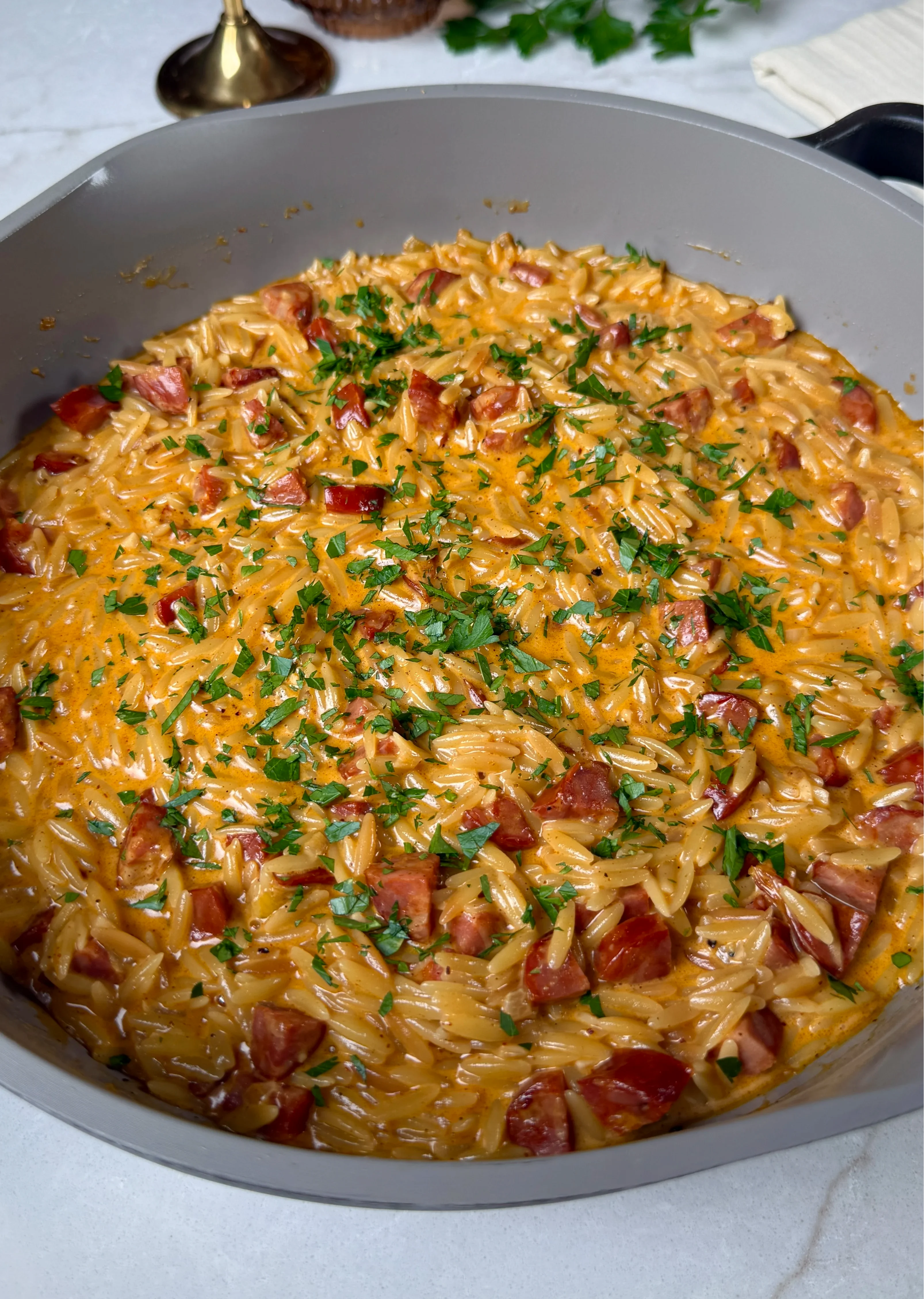 one-pan-chorizo-orzo