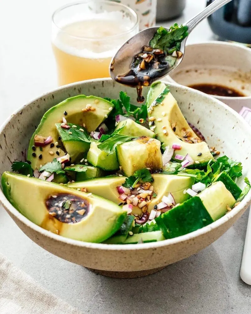 anxiety:-asian-greens-and-avocado-bowl-with-ginger-miso-dressing