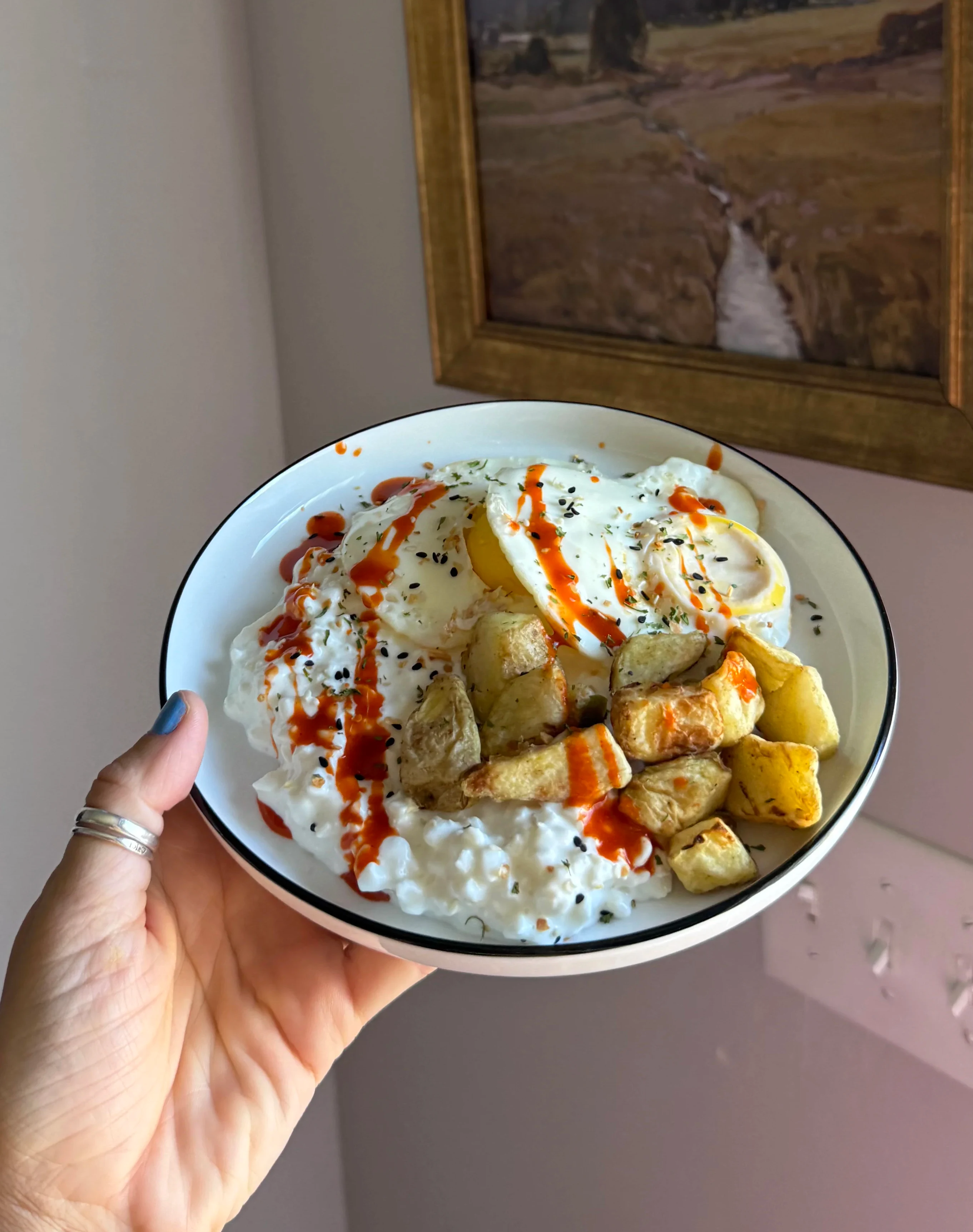 savory-cottage-cheese-bowl