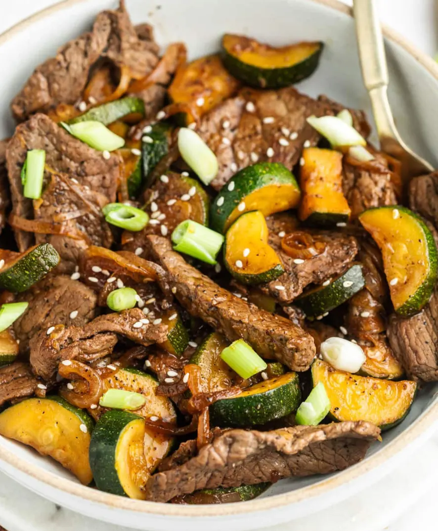 insulin-resistance:-grass-fed-beef-and-zucchini-stir-fry