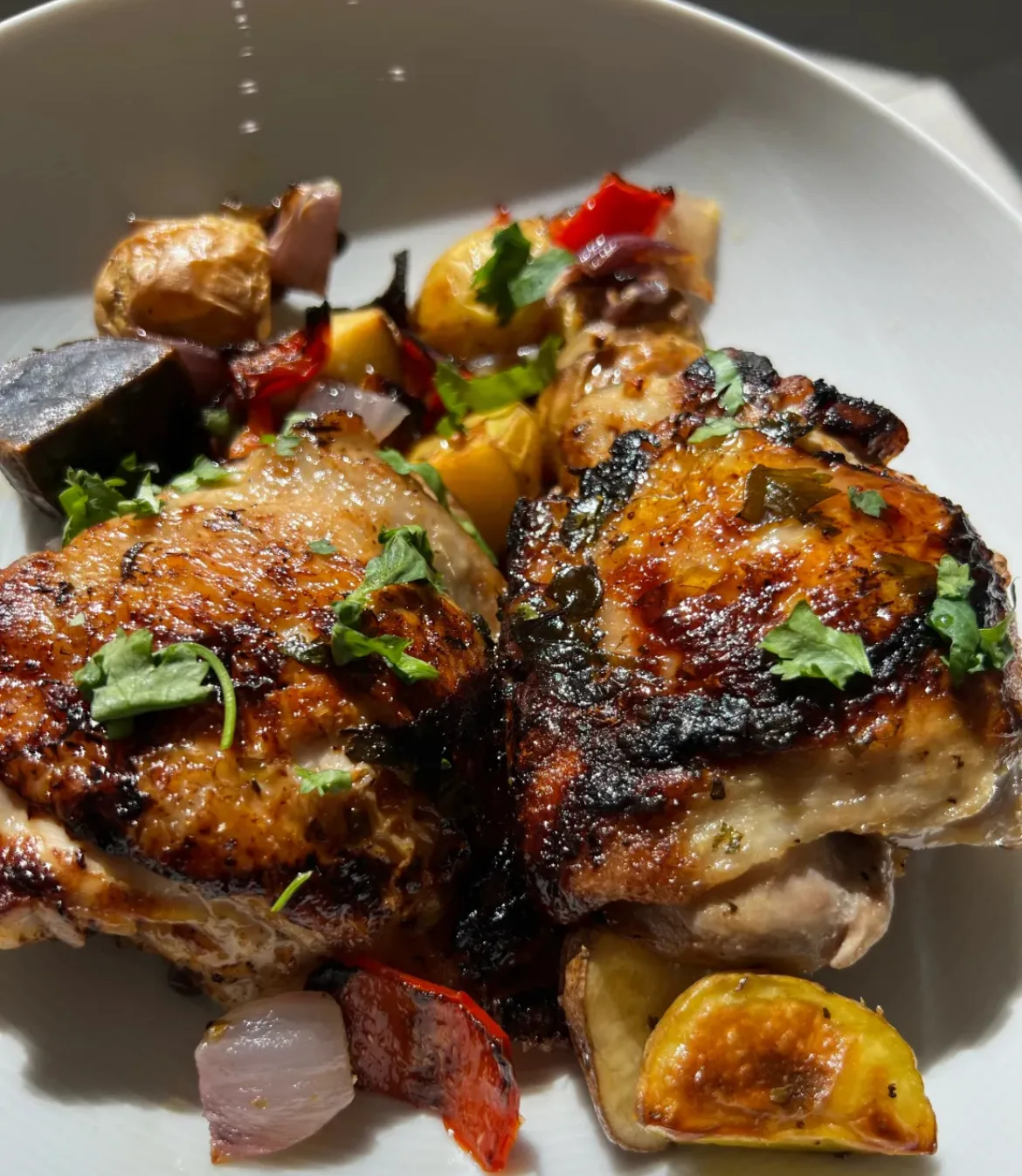 autoimmune:-baked-chimichurri-chicken-and-veggies