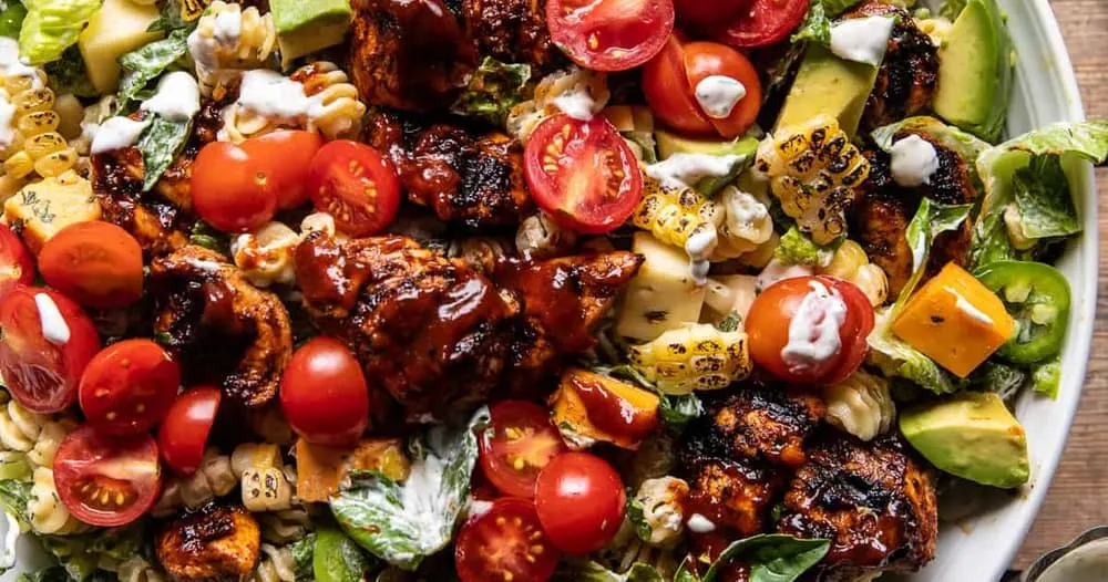 bbq-chicken-ranch-pasta-salad